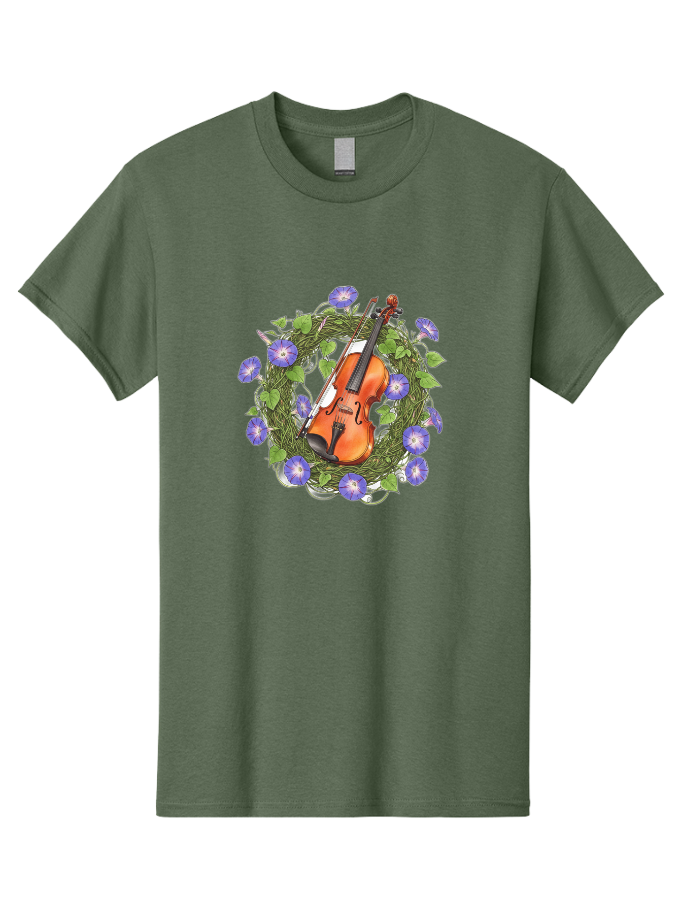 Violin-Wreath Men'S Graphic Tee, 100% Cotton, Comfortable Casual Summer Wear, Machine Washable, Vintage Camera, Old Camera, Antique Camera, Black Camera, Classic Photography, Photography Equipment, Nostalgic Device, Film Camera, Camera Art Baj864