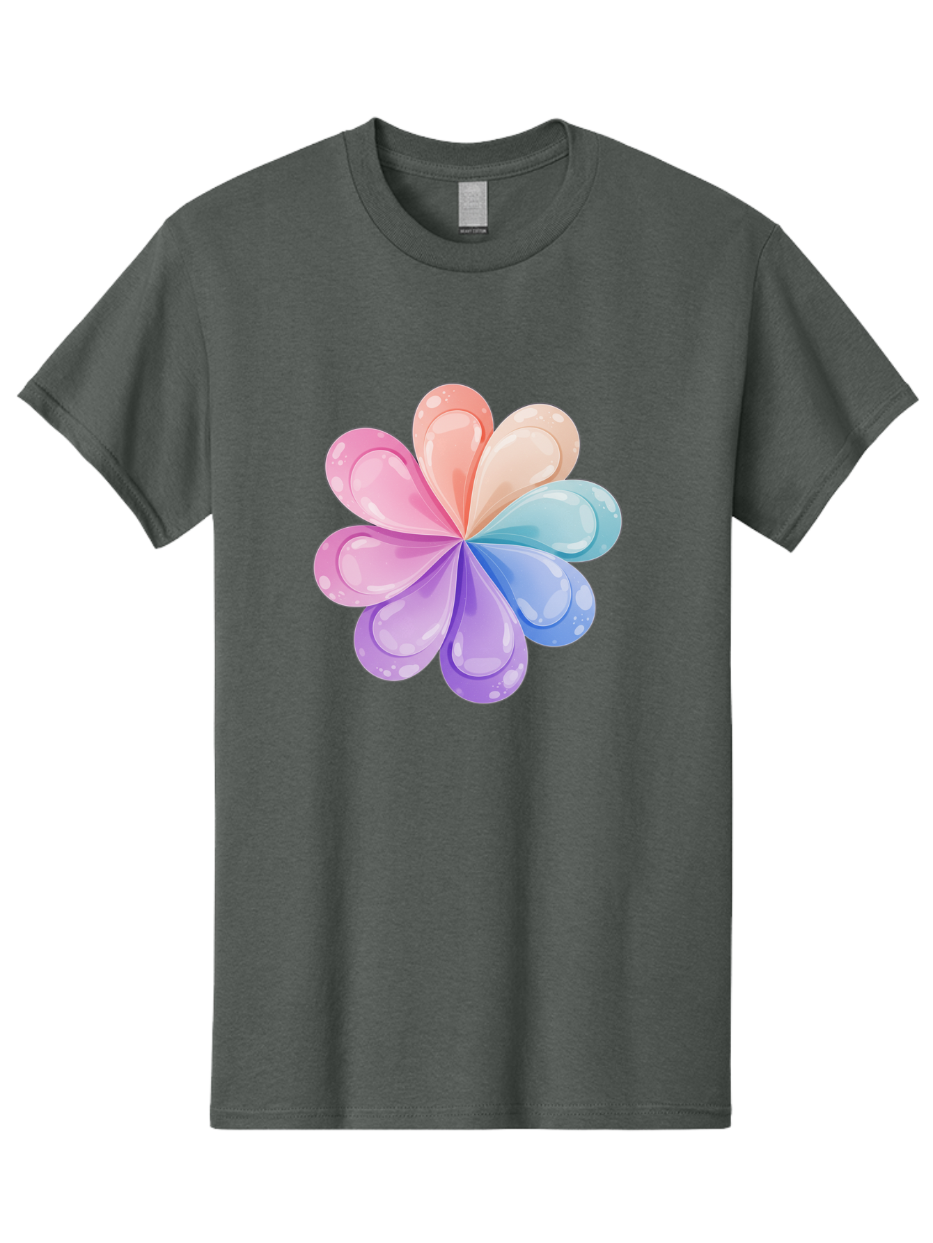 Water-Droplet-Flower Men'S Graphic Tee, 100% Cotton, Comfortable Casual Summer Wear, Machine Washable, Vintage Camera, Old Camera, Antique Camera, Black Camera, Classic Photography, Photography Equipment, Nostalgic Device, Film Camera, Baj867