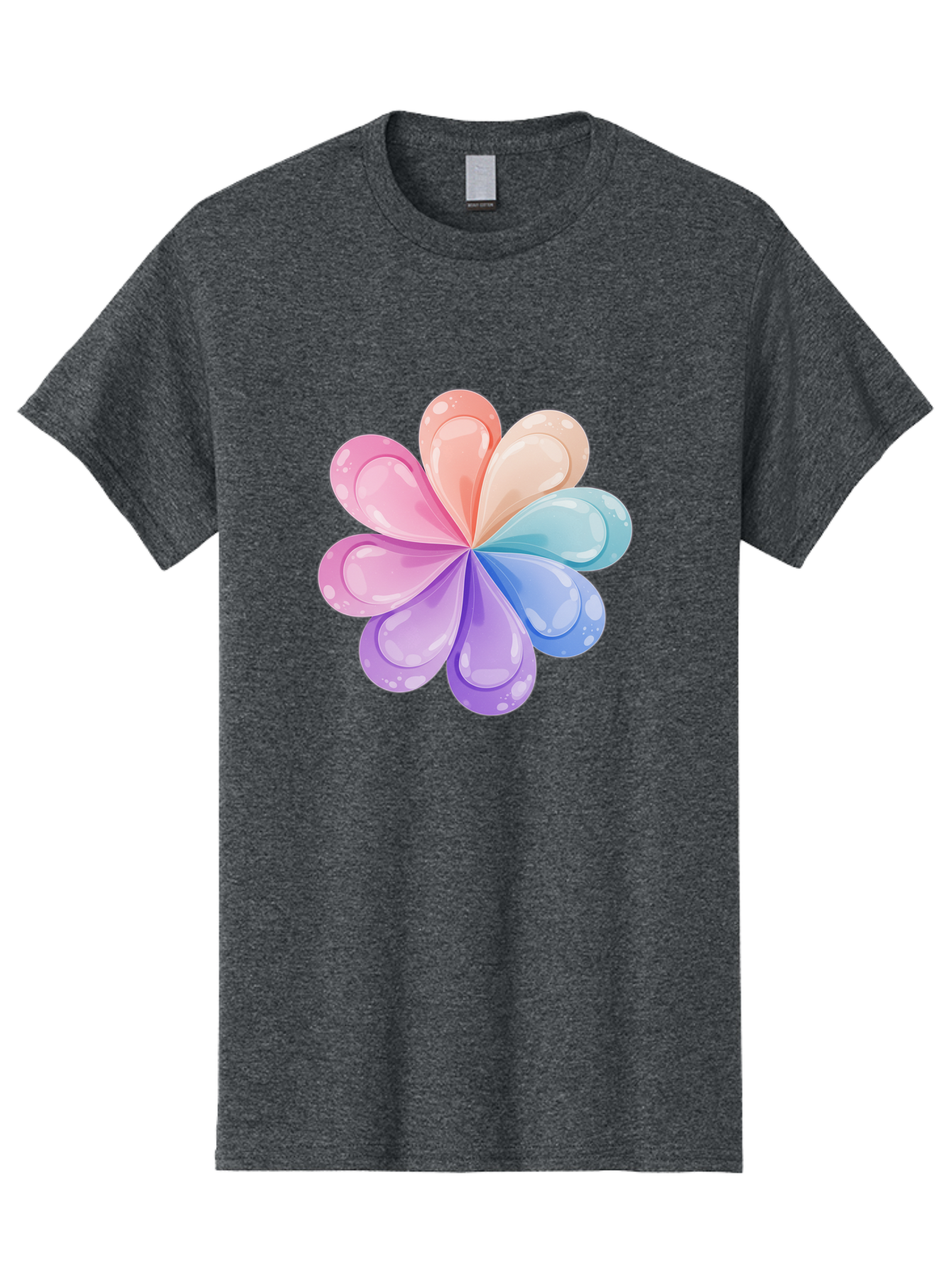 Water-Droplet-Flower Men'S Graphic Tee, 100% Cotton, Comfortable Casual Summer Wear, Machine Washable, Vintage Camera, Old Camera, Antique Camera, Black Camera, Classic Photography, Photography Equipment, Nostalgic Device, Film Camera, Baj867
