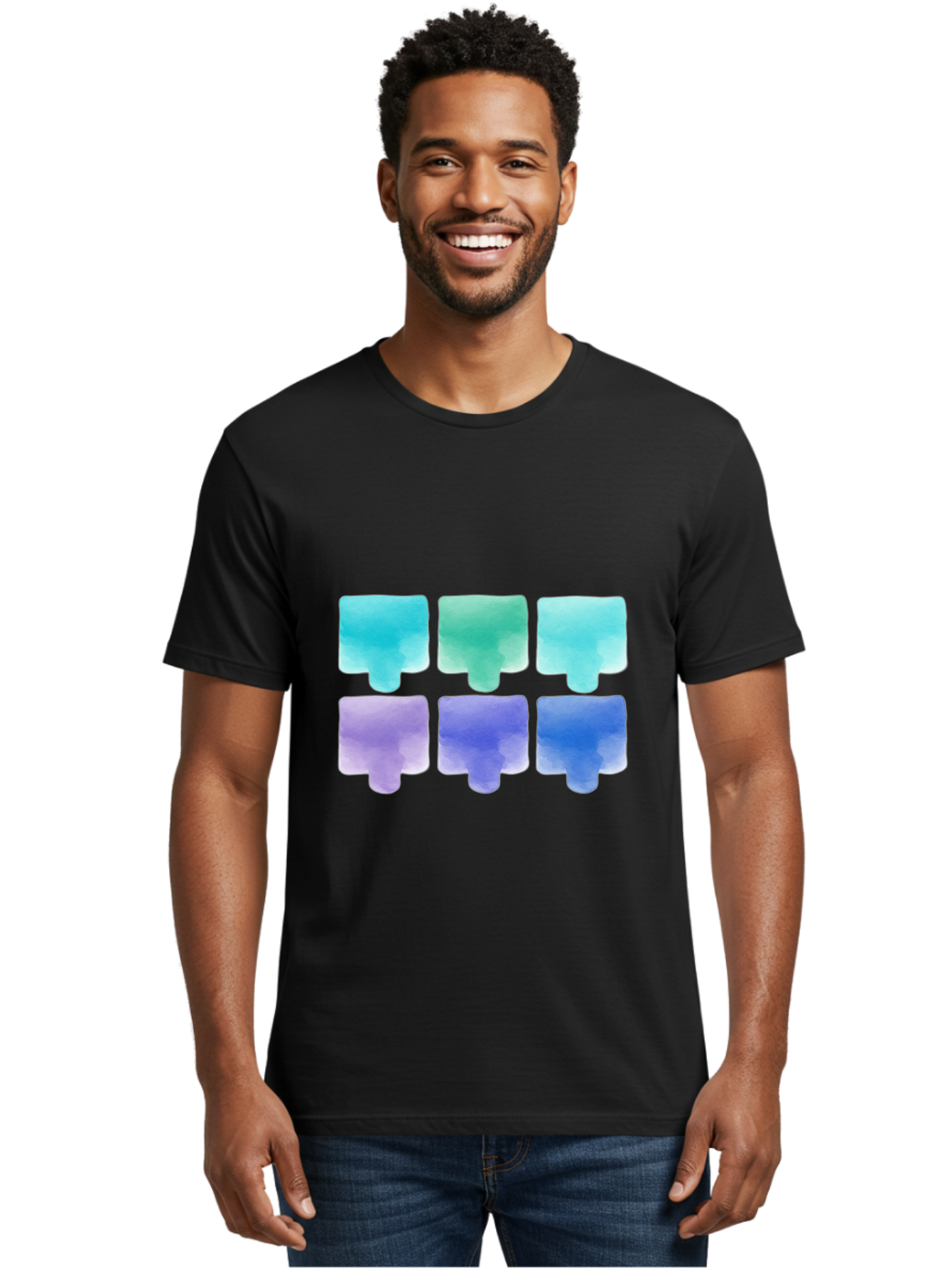 Watercolor-Popsicles Men'S Graphic Tee, 100% Cotton, Comfortable Casual Summer Wear, Machine Washable, Vintage Camera, Old Camera, Antique Camera, Black Camera, Classic Photography, Photography Equipment, Nostalgic Device, Film Camera, Baj868
