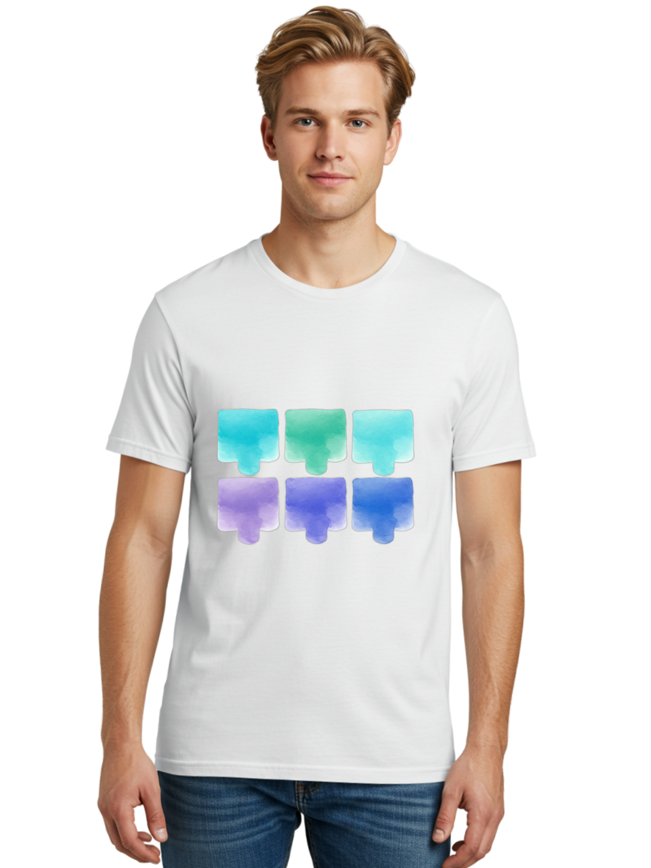 Watercolor-Popsicles Men'S Graphic Tee, 100% Cotton, Comfortable Casual Summer Wear, Machine Washable, Vintage Camera, Old Camera, Antique Camera, Black Camera, Classic Photography, Photography Equipment, Nostalgic Device, Film Camera, Baj868