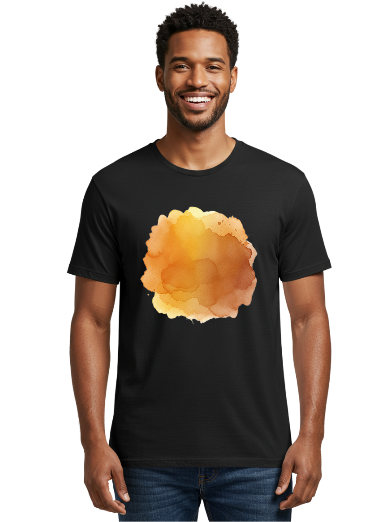 Watercolor-Stain Men'S Graphic Tee, 100% Cotton, Comfortable Casual Summer Wear, Machine Washable, Vintage Camera, Old Camera, Antique Camera, Black Camera, Classic Photography, Photography Equipment, Nostalgic Device, Film Camera, Camera Art Baj870
