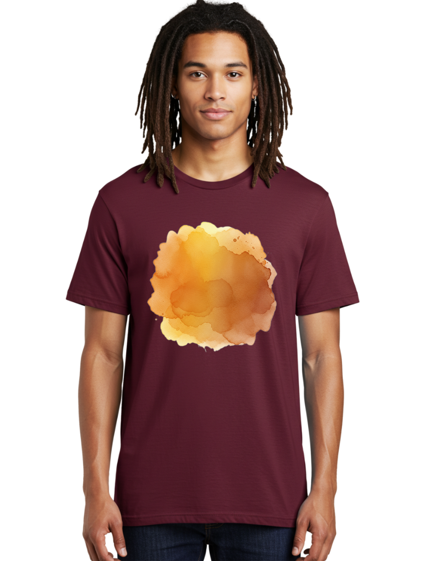 Watercolor-Stain Men'S Graphic Tee, 100% Cotton, Comfortable Casual Summer Wear, Machine Washable, Vintage Camera, Old Camera, Antique Camera, Black Camera, Classic Photography, Photography Equipment, Nostalgic Device, Film Camera, Camera Art Baj870