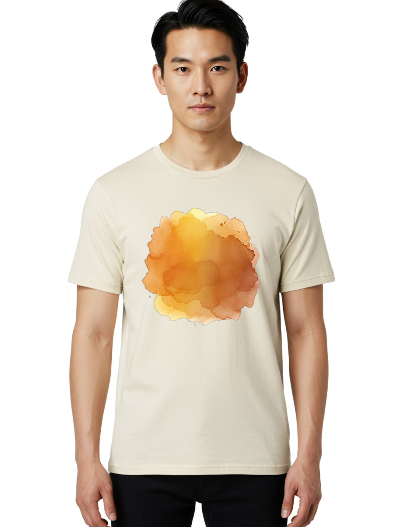 Watercolor-Stain Men'S Graphic Tee, 100% Cotton, Comfortable Casual Summer Wear, Machine Washable, Vintage Camera, Old Camera, Antique Camera, Black Camera, Classic Photography, Photography Equipment, Nostalgic Device, Film Camera, Camera Art Baj870