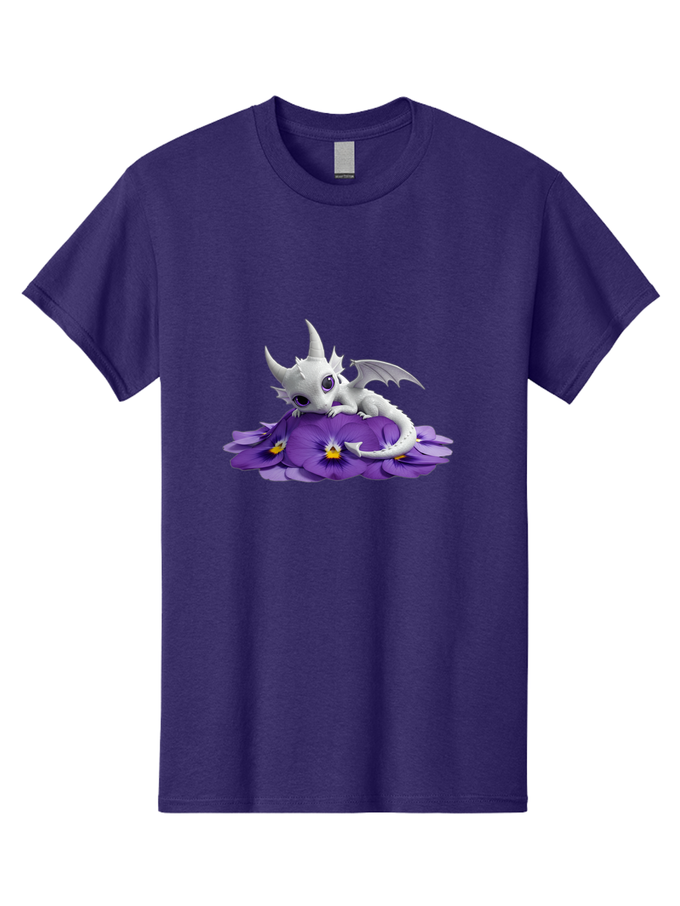 White-Dragon-On-Purple-Flowers Men'S Graphic Tee, 100% Cotton, Comfortable Casual Summer Wear, Machine Washable, Vintage Camera, Old Camera, Antique Camera, Black Camera, Classic Photography, Photography Equipment, Nostalgic Device, Baj872