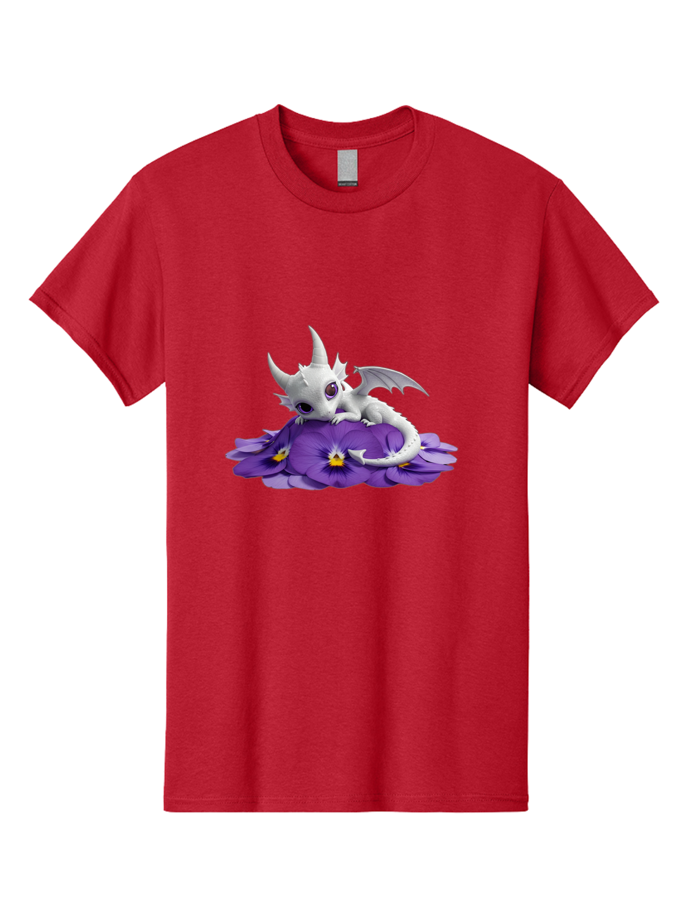 White-Dragon-On-Purple-Flowers Men'S Graphic Tee, 100% Cotton, Comfortable Casual Summer Wear, Machine Washable, Vintage Camera, Old Camera, Antique Camera, Black Camera, Classic Photography, Photography Equipment, Nostalgic Device, Baj872