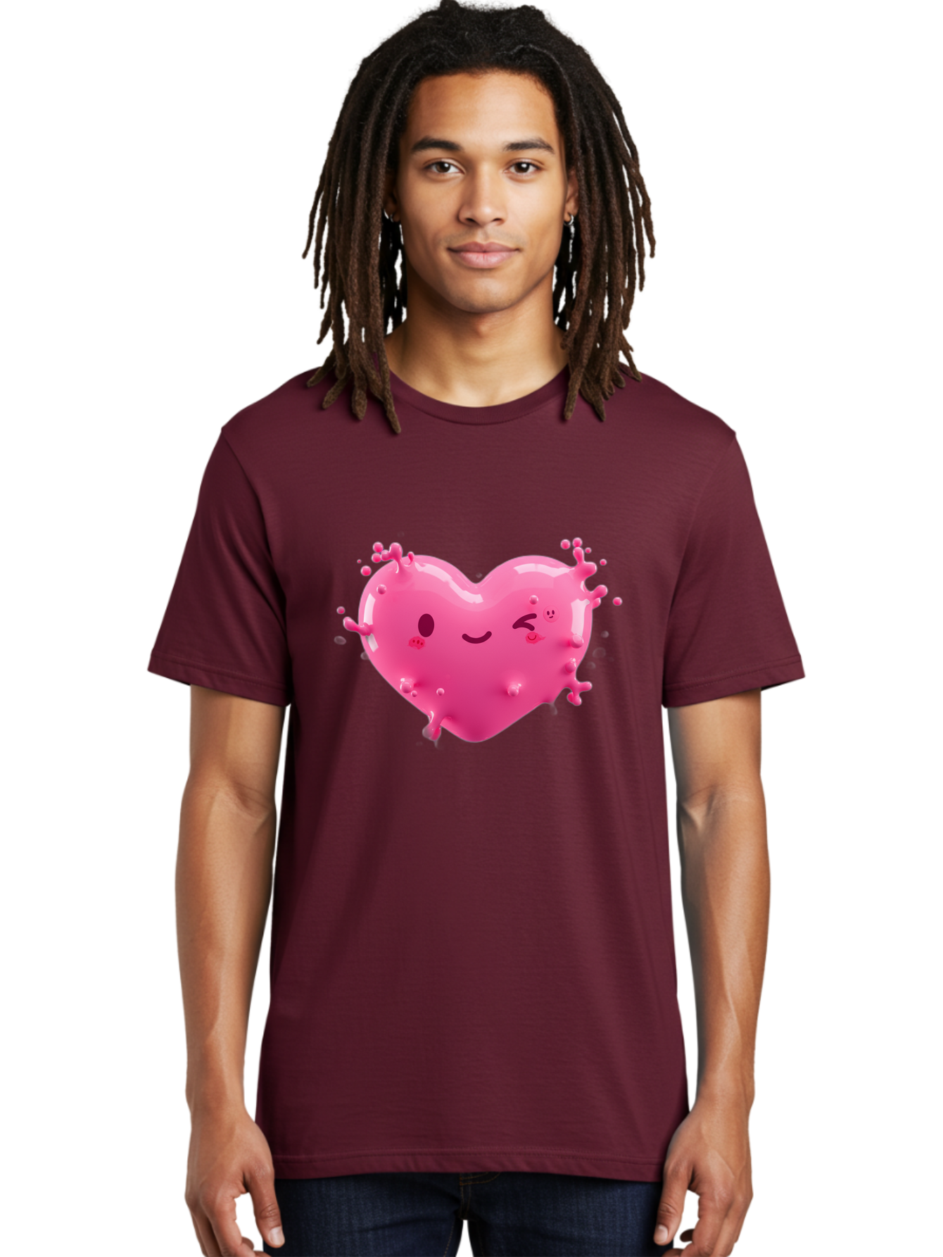 Winking-Heart Men'S Graphic Tee, 100% Cotton, Comfortable Casual Summer Wear, Machine Washable, Vintage Camera, Old Camera, Antique Camera, Black Camera, Classic Photography, Photography Equipment, Nostalgic Device, Film Camera, Camera Art Baj873