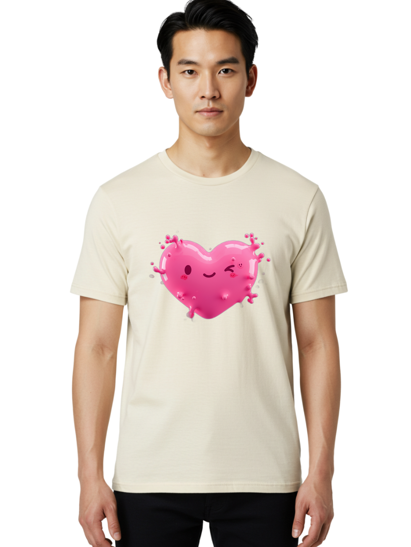 Winking-Heart Men'S Graphic Tee, 100% Cotton, Comfortable Casual Summer Wear, Machine Washable, Vintage Camera, Old Camera, Antique Camera, Black Camera, Classic Photography, Photography Equipment, Nostalgic Device, Film Camera, Camera Art Baj873