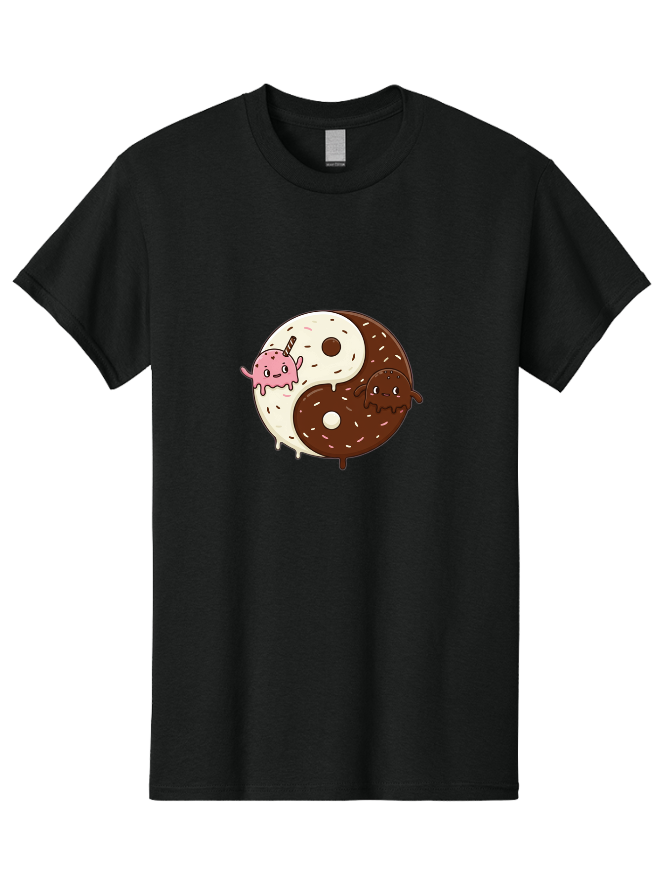 Yin-Yang-Donuts Men'S Graphic Tee, 100% Cotton, Comfortable Casual Summer Wear, Machine Washable, Vintage Camera, Old Camera, Antique Camera, Black Camera, Classic Photography, Photography Equipment, Nostalgic Device, Film Camera, Camera Art Baj875