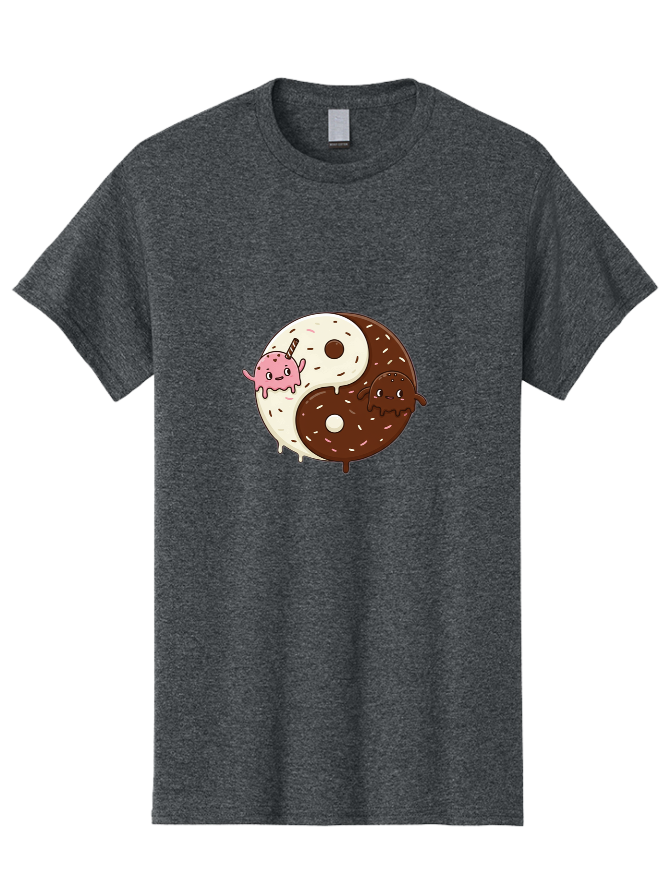 Yin-Yang-Donuts Men'S Graphic Tee, 100% Cotton, Comfortable Casual Summer Wear, Machine Washable, Vintage Camera, Old Camera, Antique Camera, Black Camera, Classic Photography, Photography Equipment, Nostalgic Device, Film Camera, Camera Art Baj875