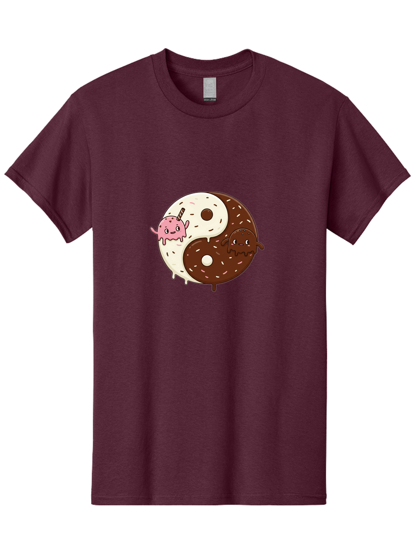 Yin-Yang-Donuts Men'S Graphic Tee, 100% Cotton, Comfortable Casual Summer Wear, Machine Washable, Vintage Camera, Old Camera, Antique Camera, Black Camera, Classic Photography, Photography Equipment, Nostalgic Device, Film Camera, Camera Art Baj875