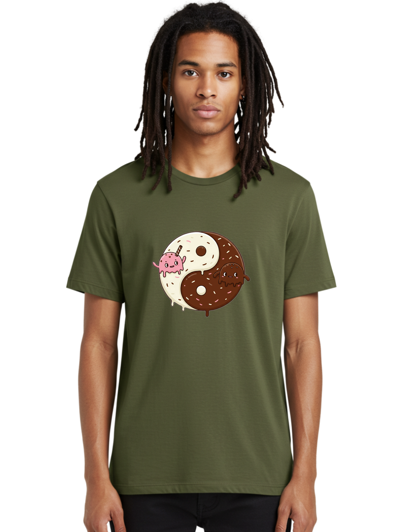 Yin-Yang-Donuts Men'S Graphic Tee, 100% Cotton, Comfortable Casual Summer Wear, Machine Washable, Vintage Camera, Old Camera, Antique Camera, Black Camera, Classic Photography, Photography Equipment, Nostalgic Device, Film Camera, Camera Art Baj875