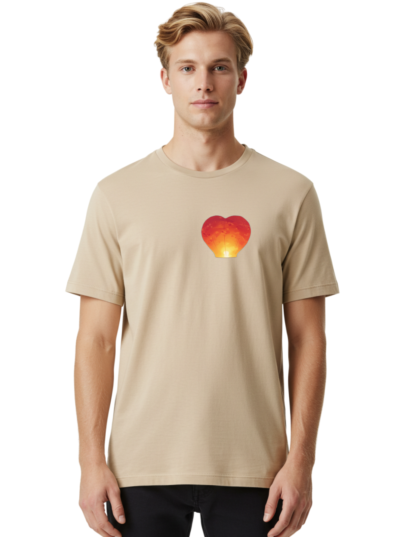 Red-Heart-Lantern Men'S Graphic Tee, 100% Cotton, Comfortable Casual Summer Wear, Machine Washable, Vintage Camera, Old Camera, Antique Camera, Black Camera, Classic Photography, Photography Equipment, Nostalgic Device, Film Camera, Camera Art Baj881