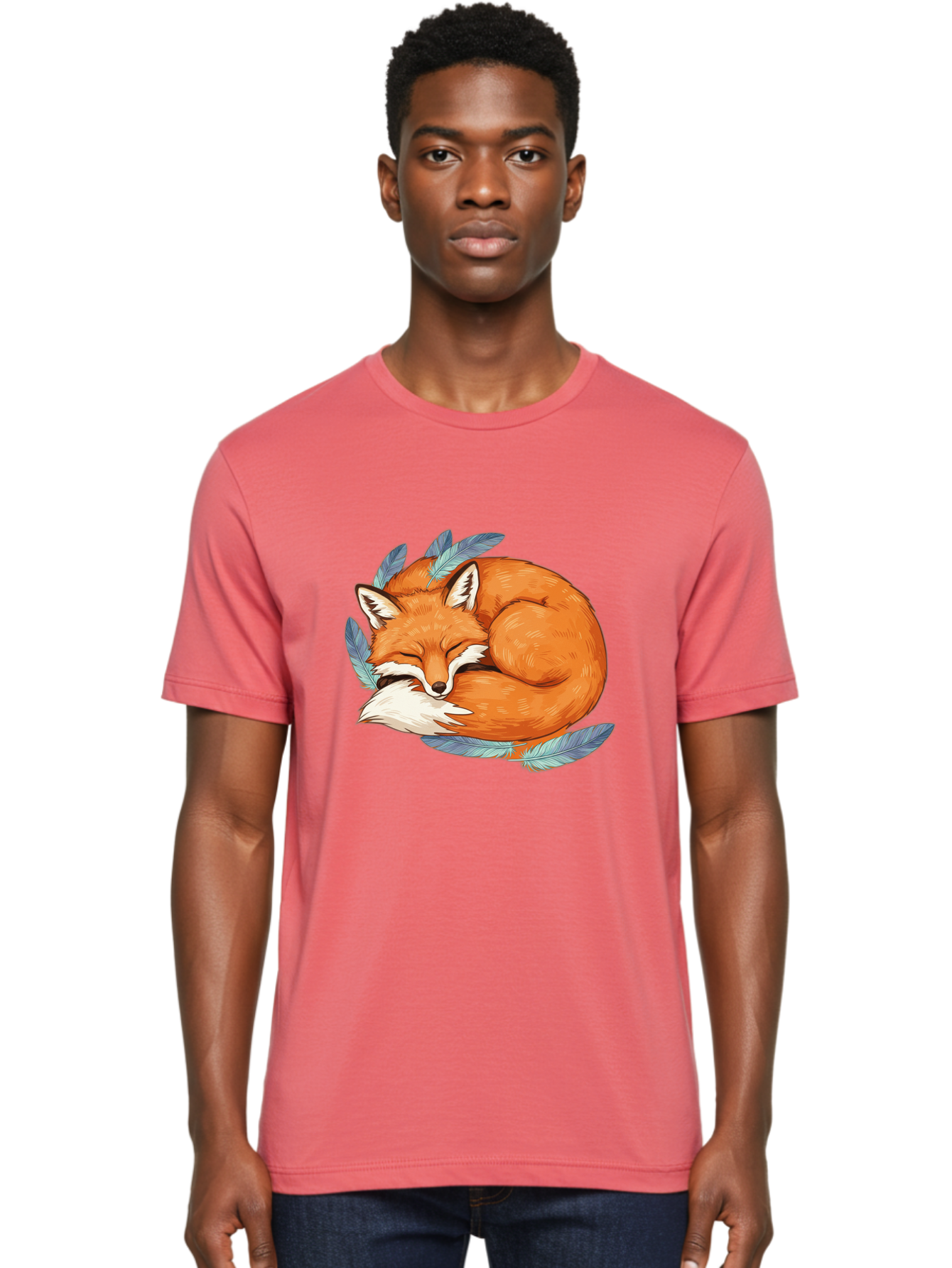 Sleeping-Fox-4 Men'S Graphic Tee, 100% Cotton, Comfortable Casual Summer Wear, Machine Washable, Vintage Camera, Old Camera, Antique Camera, Black Camera, Classic Photography, Photography Equipment, Nostalgic Device, Film Camera, Camera Art Baj885