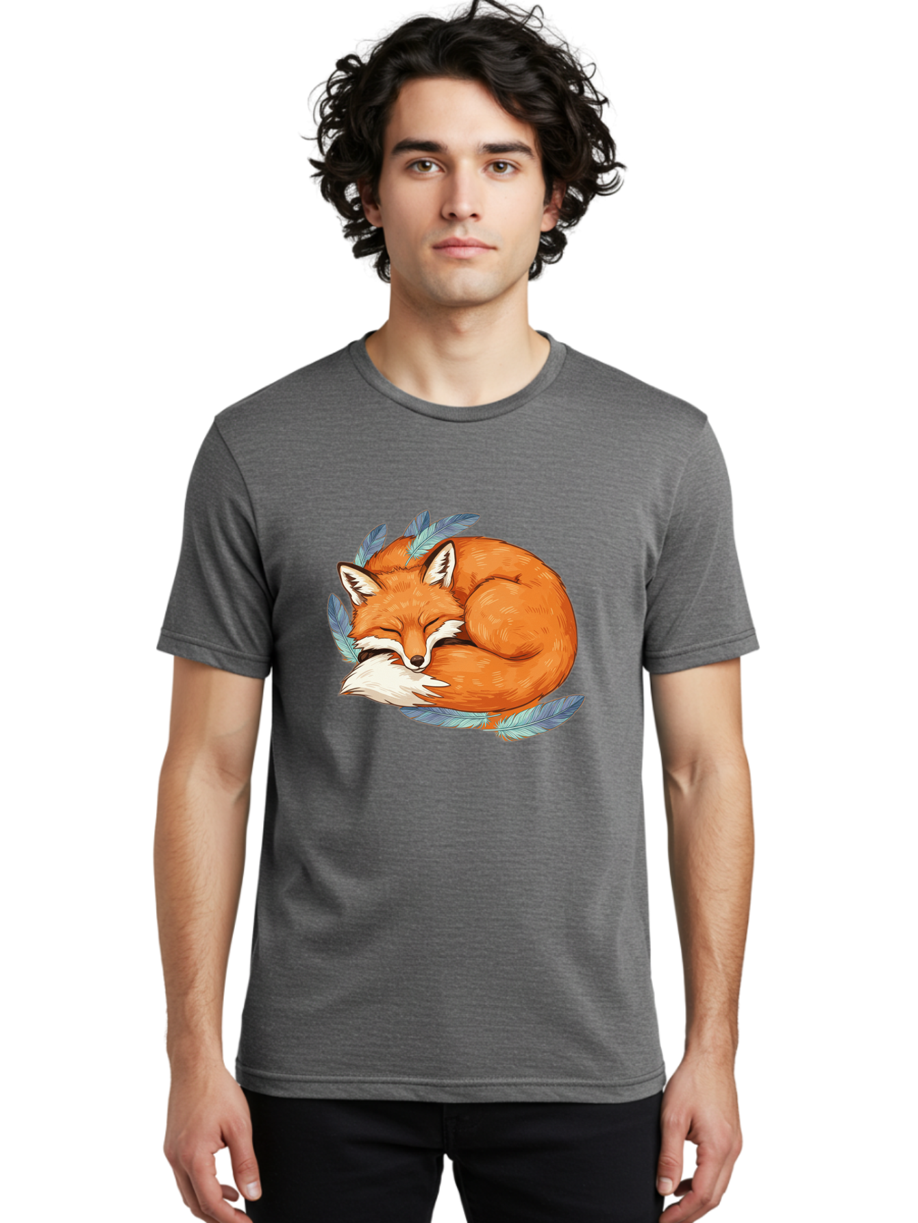 Sleeping-Fox-4 Men'S Graphic Tee, 100% Cotton, Comfortable Casual Summer Wear, Machine Washable, Vintage Camera, Old Camera, Antique Camera, Black Camera, Classic Photography, Photography Equipment, Nostalgic Device, Film Camera, Camera Art Baj885
