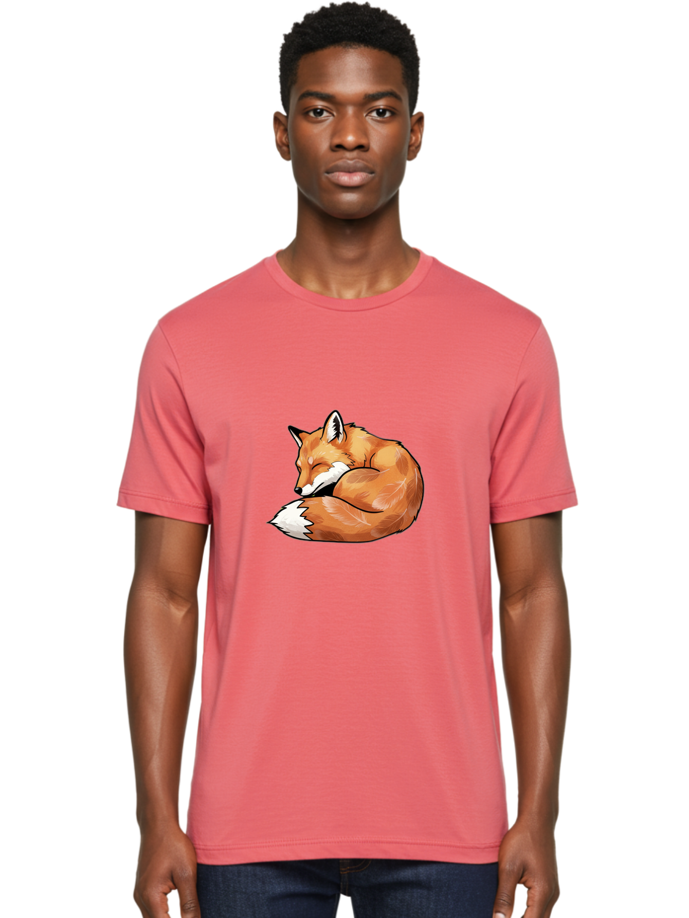 Sleeping-Fox-5 Men'S Graphic Tee, 100% Cotton, Comfortable Casual Summer Wear, Machine Washable, Vintage Camera, Old Camera, Antique Camera, Black Camera, Classic Photography, Photography Equipment, Nostalgic Device, Film Camera, Camera Art Baj886