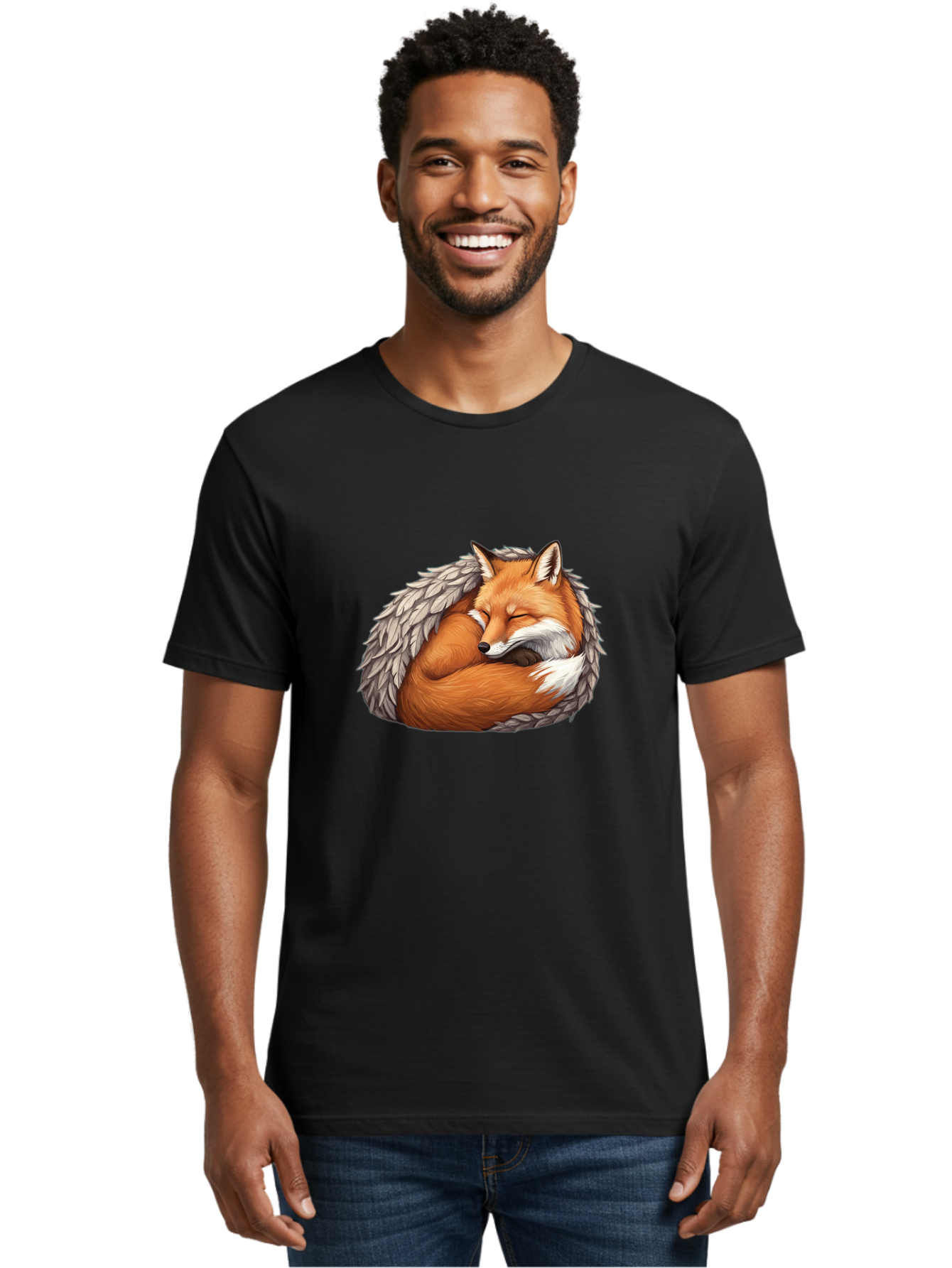 Sleeping-Fox-6 Men'S Graphic Tee, 100% Cotton, Comfortable Casual Summer Wear, Machine Washable, Vintage Camera, Old Camera, Antique Camera, Black Camera, Classic Photography, Photography Equipment, Nostalgic Device, Film Camera, Camera Art Baj887