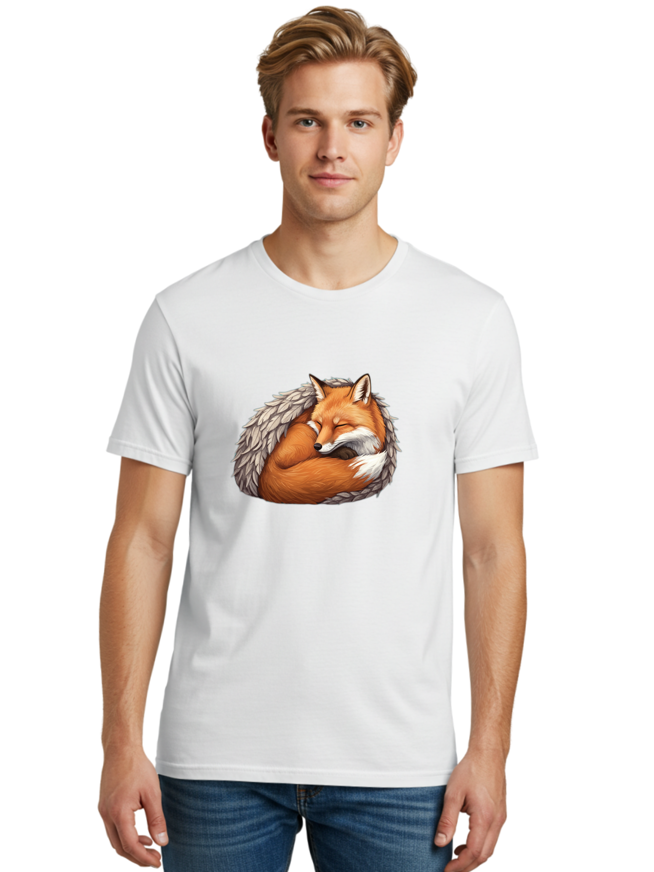 Sleeping-Fox-6 Men'S Graphic Tee, 100% Cotton, Comfortable Casual Summer Wear, Machine Washable, Vintage Camera, Old Camera, Antique Camera, Black Camera, Classic Photography, Photography Equipment, Nostalgic Device, Film Camera, Camera Art Baj887
