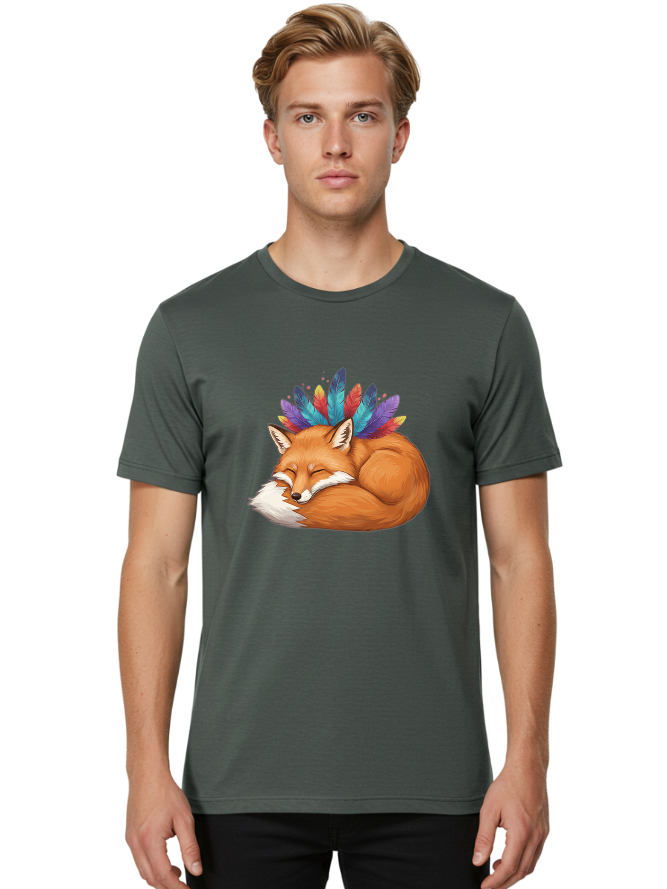Sleeping-Fox-7 Men'S Graphic Tee, 100% Cotton, Comfortable Casual Summer Wear, Machine Washable, Vintage Camera, Old Camera, Antique Camera, Black Camera, Classic Photography, Photography Equipment, Nostalgic Device, Film Camera, Camera Art Baj888