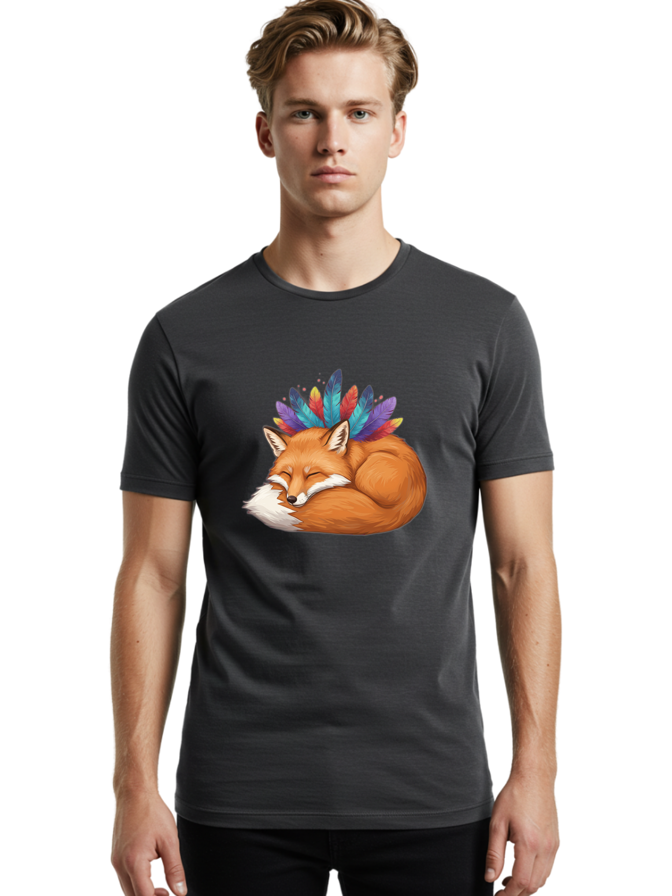 Sleeping-Fox-7 Men'S Graphic Tee, 100% Cotton, Comfortable Casual Summer Wear, Machine Washable, Vintage Camera, Old Camera, Antique Camera, Black Camera, Classic Photography, Photography Equipment, Nostalgic Device, Film Camera, Camera Art Baj888