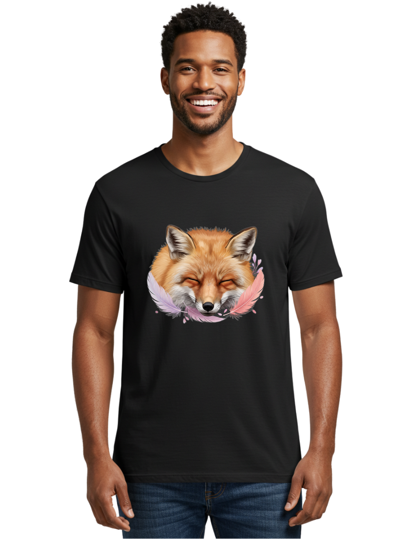 Sleeping-Fox-With-Feathers Men'S Graphic Tee, 100% Cotton, Comfortable Casual Summer Wear, Machine Washable, Vintage Camera, Old Camera, Antique Camera, Black Camera, Classic Photography, Photography Equipment, Nostalgic Device, Film Camera, Baj892
