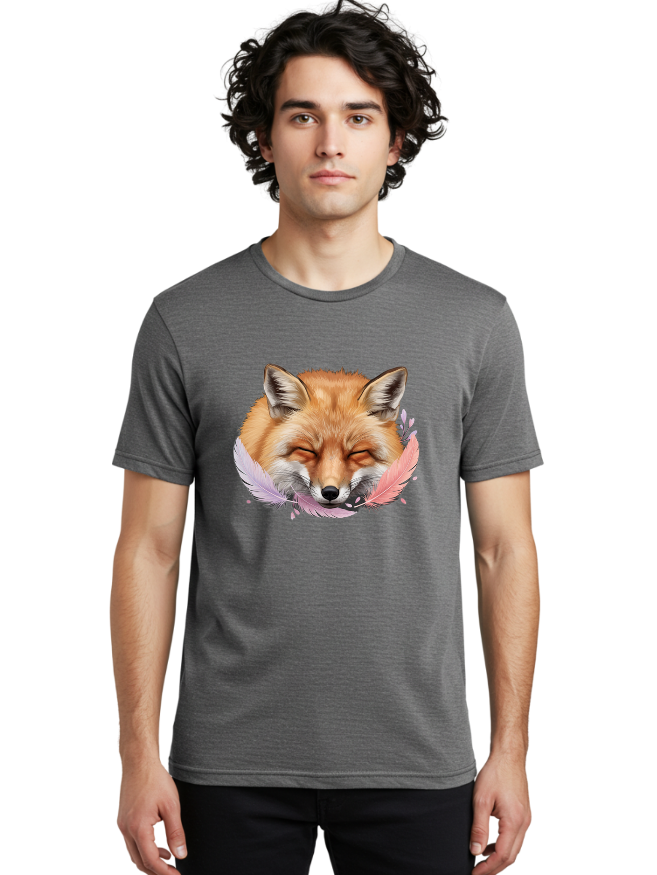 Sleeping-Fox-With-Feathers Men'S Graphic Tee, 100% Cotton, Comfortable Casual Summer Wear, Machine Washable, Vintage Camera, Old Camera, Antique Camera, Black Camera, Classic Photography, Photography Equipment, Nostalgic Device, Film Camera, Baj892