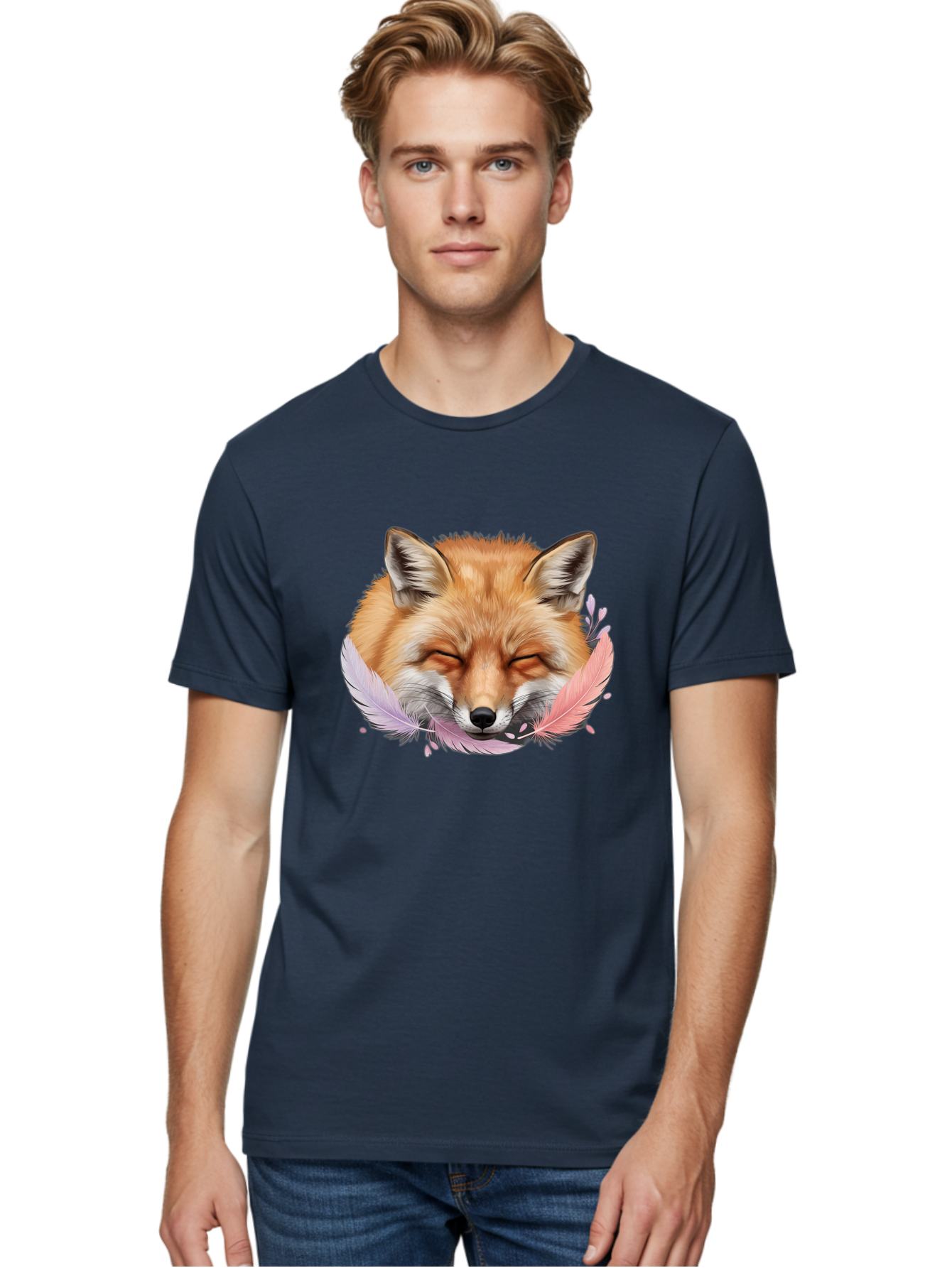 Sleeping-Fox-With-Feathers Men'S Graphic Tee, 100% Cotton, Comfortable Casual Summer Wear, Machine Washable, Vintage Camera, Old Camera, Antique Camera, Black Camera, Classic Photography, Photography Equipment, Nostalgic Device, Film Camera, Baj892