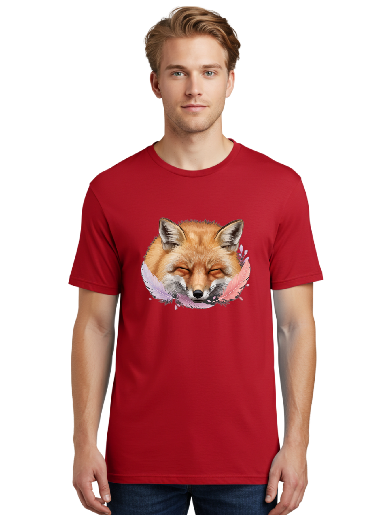 Sleeping-Fox-With-Feathers Men'S Graphic Tee, 100% Cotton, Comfortable Casual Summer Wear, Machine Washable, Vintage Camera, Old Camera, Antique Camera, Black Camera, Classic Photography, Photography Equipment, Nostalgic Device, Film Camera, Baj892