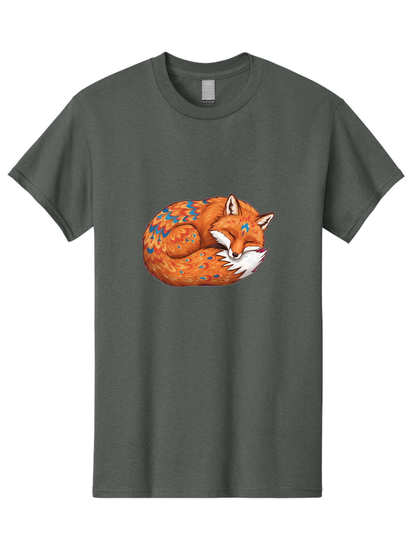 Sleeping-Orange-Fox Men'S Graphic Tee, 100% Cotton, Comfortable Casual Summer Wear, Machine Washable, Vintage Camera, Old Camera, Antique Camera, Black Camera, Classic Photography, Photography Equipment, Nostalgic Device, Film Camera, Baj895