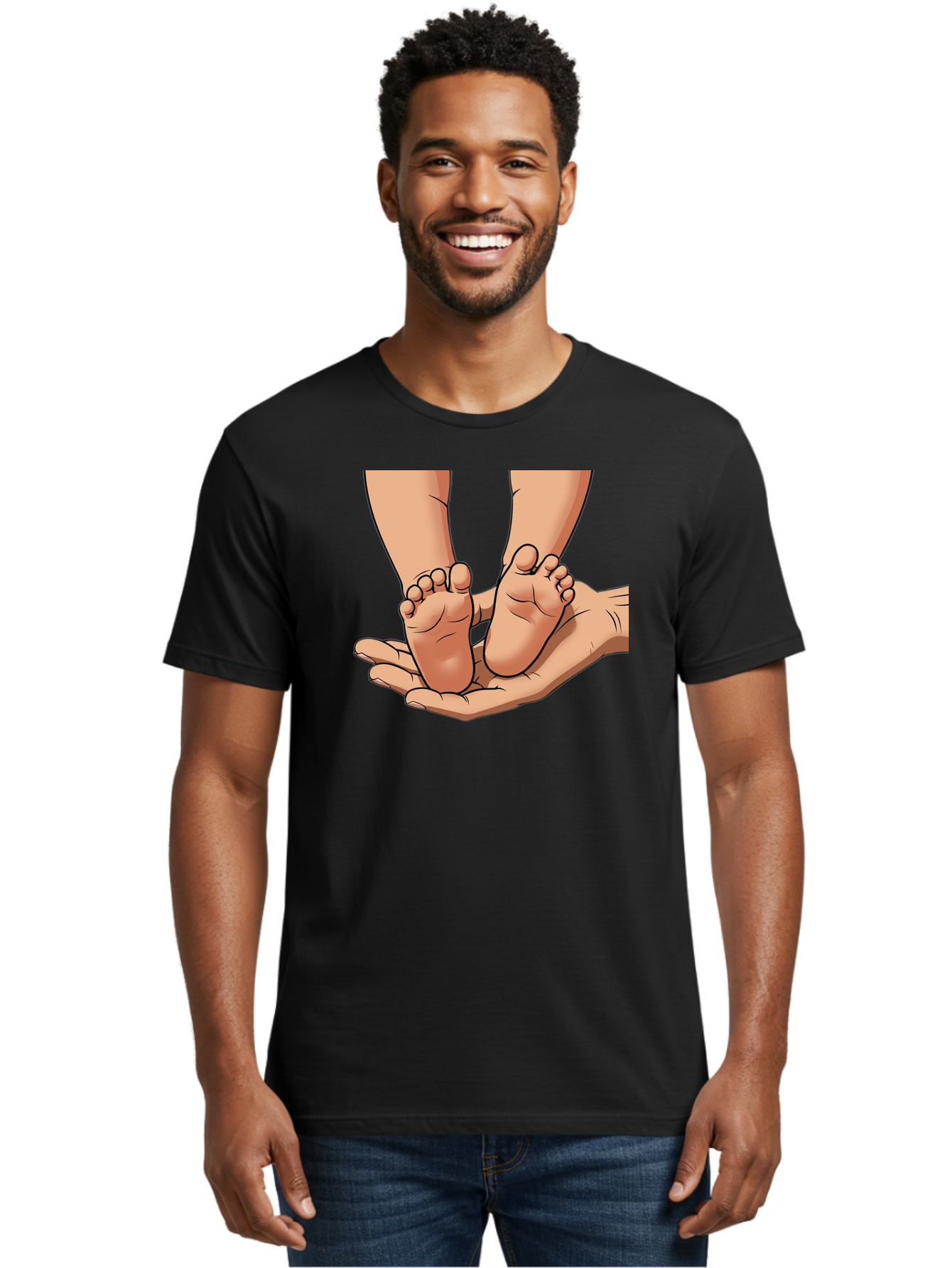 Baby-Feet-2 Men'S Graphic Tee, 100% Cotton, Comfortable Casual Summer Wear, Machine Washable, Vintage Camera, Old Camera, Antique Camera, Black Camera, Classic Photography, Photography Equipment, Nostalgic Device, Film Camera, Camera Art Bak002