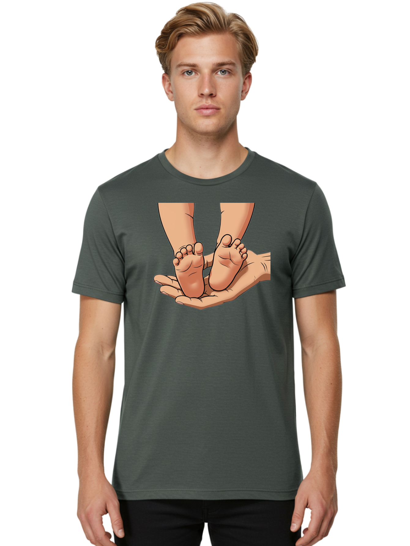Baby-Feet-2 Men'S Graphic Tee, 100% Cotton, Comfortable Casual Summer Wear, Machine Washable, Vintage Camera, Old Camera, Antique Camera, Black Camera, Classic Photography, Photography Equipment, Nostalgic Device, Film Camera, Camera Art Bak002