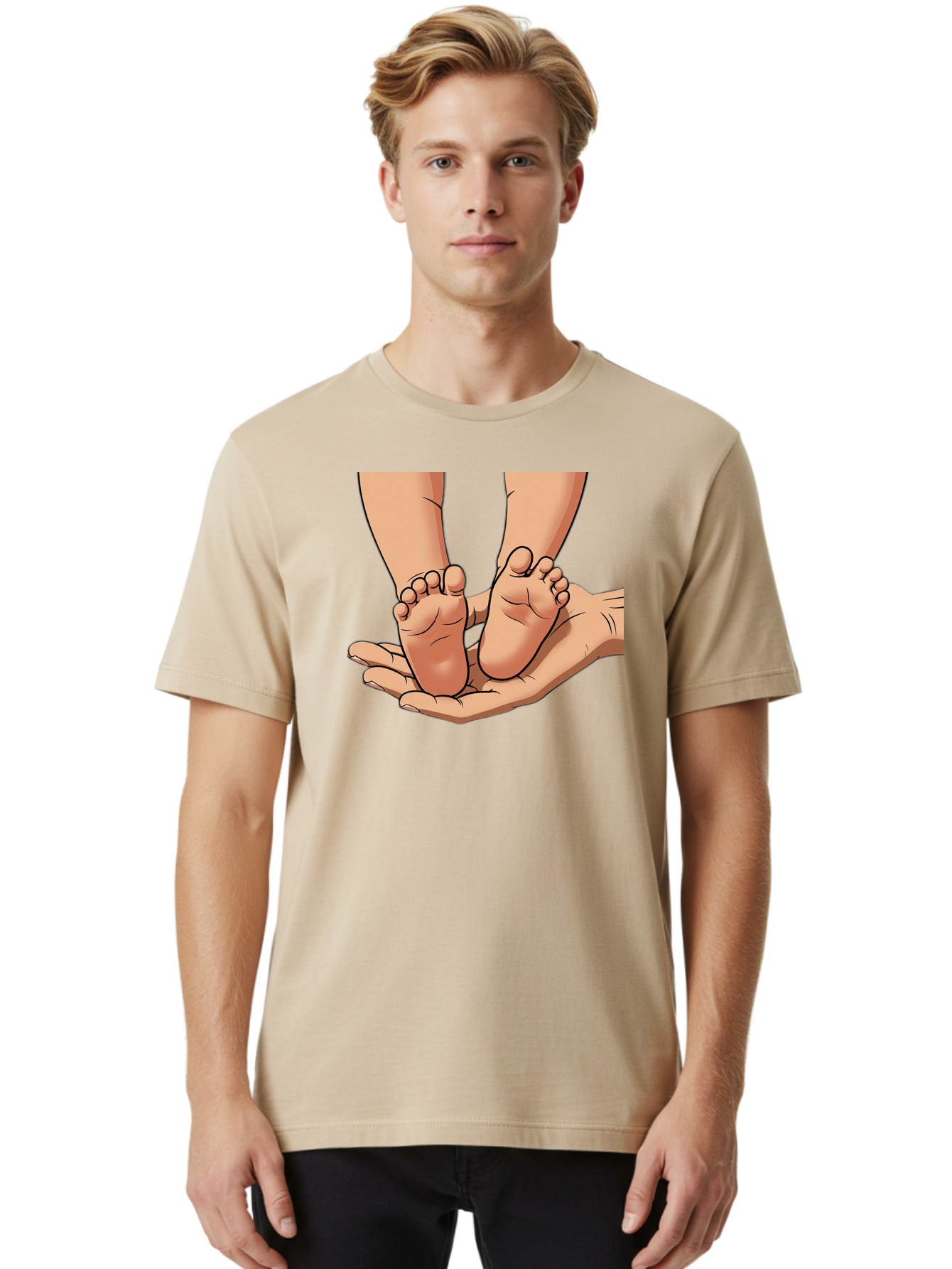 Baby-Feet-2 Men'S Graphic Tee, 100% Cotton, Comfortable Casual Summer Wear, Machine Washable, Vintage Camera, Old Camera, Antique Camera, Black Camera, Classic Photography, Photography Equipment, Nostalgic Device, Film Camera, Camera Art Bak002