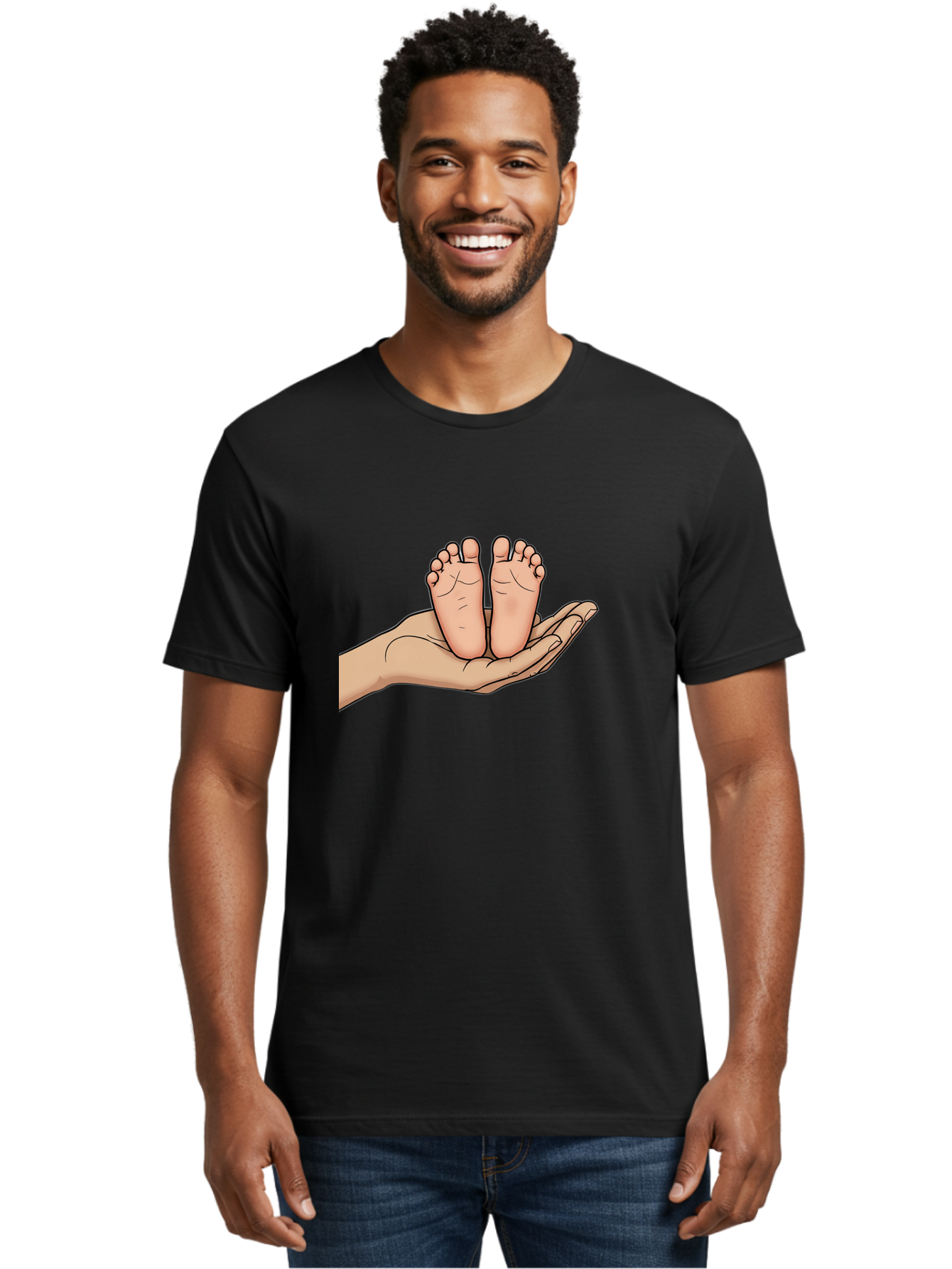 Baby-Feet-3 Men'S Graphic Tee, 100% Cotton, Comfortable Casual Summer Wear, Machine Washable, Vintage Camera, Old Camera, Antique Camera, Black Camera, Classic Photography, Photography Equipment, Nostalgic Device, Film Camera, Camera Art Bak003