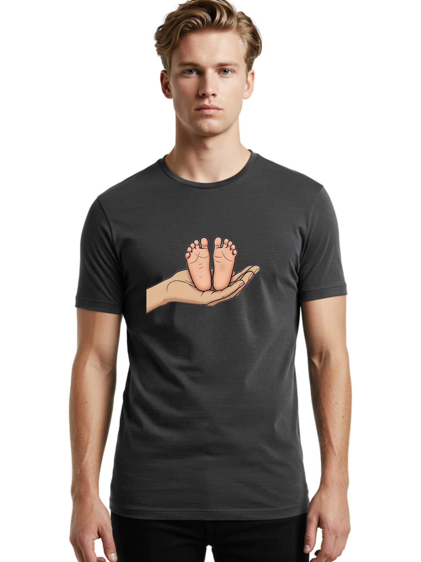 Baby-Feet-3 Men'S Graphic Tee, 100% Cotton, Comfortable Casual Summer Wear, Machine Washable, Vintage Camera, Old Camera, Antique Camera, Black Camera, Classic Photography, Photography Equipment, Nostalgic Device, Film Camera, Camera Art Bak003
