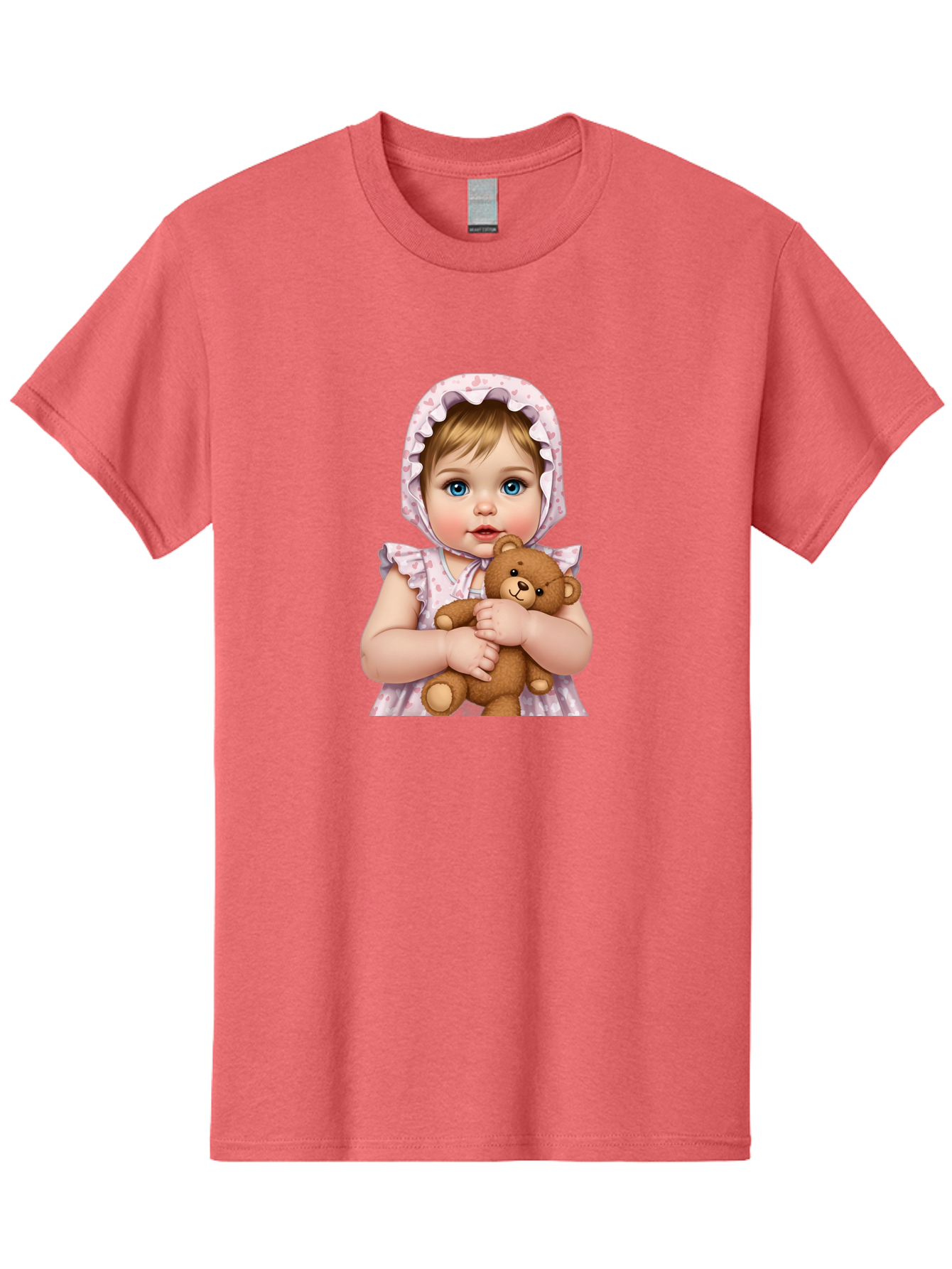 Baby-Girl-Hugging-Teddy Men'S Graphic Tee, 100% Cotton, Comfortable Casual Summer Wear, Machine Washable, Vintage Camera, Old Camera, Antique Camera, Black Camera, Classic Photography, Photography Equipment, Nostalgic Device, Film Camera, Bak007