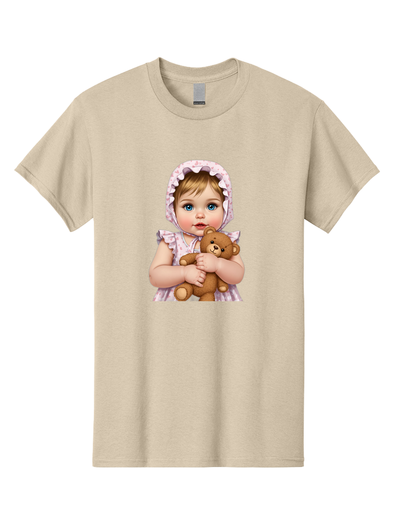 Baby-Girl-Hugging-Teddy Men'S Graphic Tee, 100% Cotton, Comfortable Casual Summer Wear, Machine Washable, Vintage Camera, Old Camera, Antique Camera, Black Camera, Classic Photography, Photography Equipment, Nostalgic Device, Film Camera, Bak007