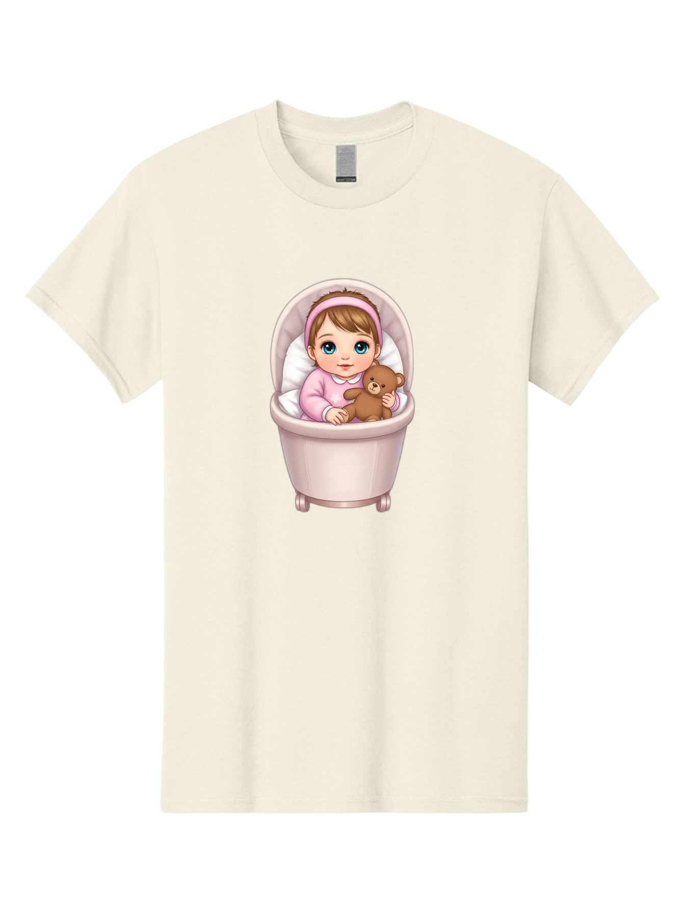 Baby-Girl-With-Teddy-2 Men'S Graphic Tee, 100% Cotton, Comfortable Casual Summer Wear, Machine Washable, Vintage Camera, Old Camera, Antique Camera, Black Camera, Classic Photography, Photography Equipment, Nostalgic Device, Film Camera, Bak009