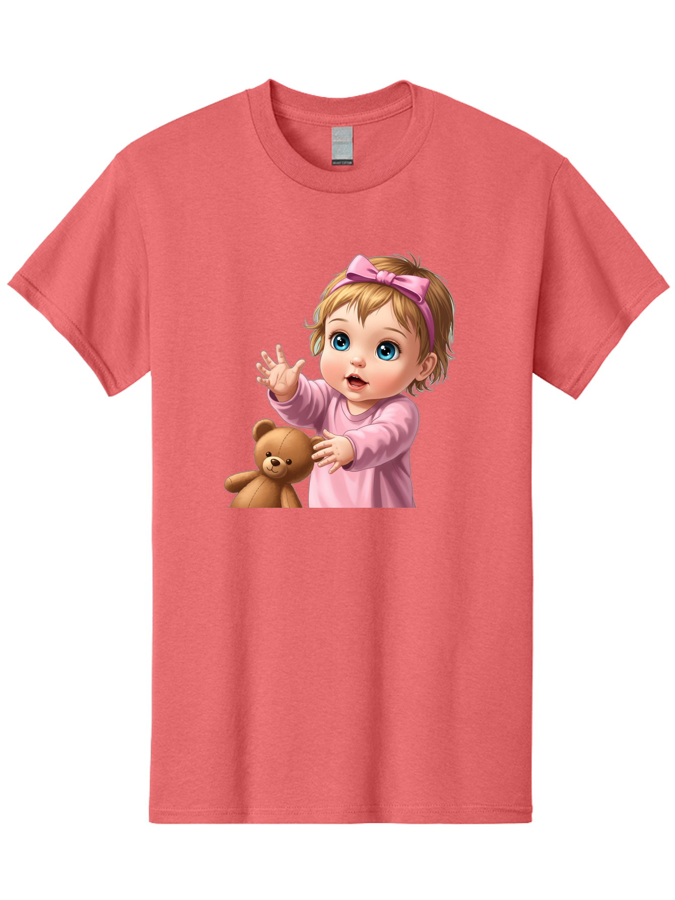 Baby-Girl-With-Teddy-3 Men'S Graphic Tee, 100% Cotton, Comfortable Casual Summer Wear, Machine Washable, Vintage Camera, Old Camera, Antique Camera, Black Camera, Classic Photography, Photography Equipment, Nostalgic Device, Film Camera, Bak010