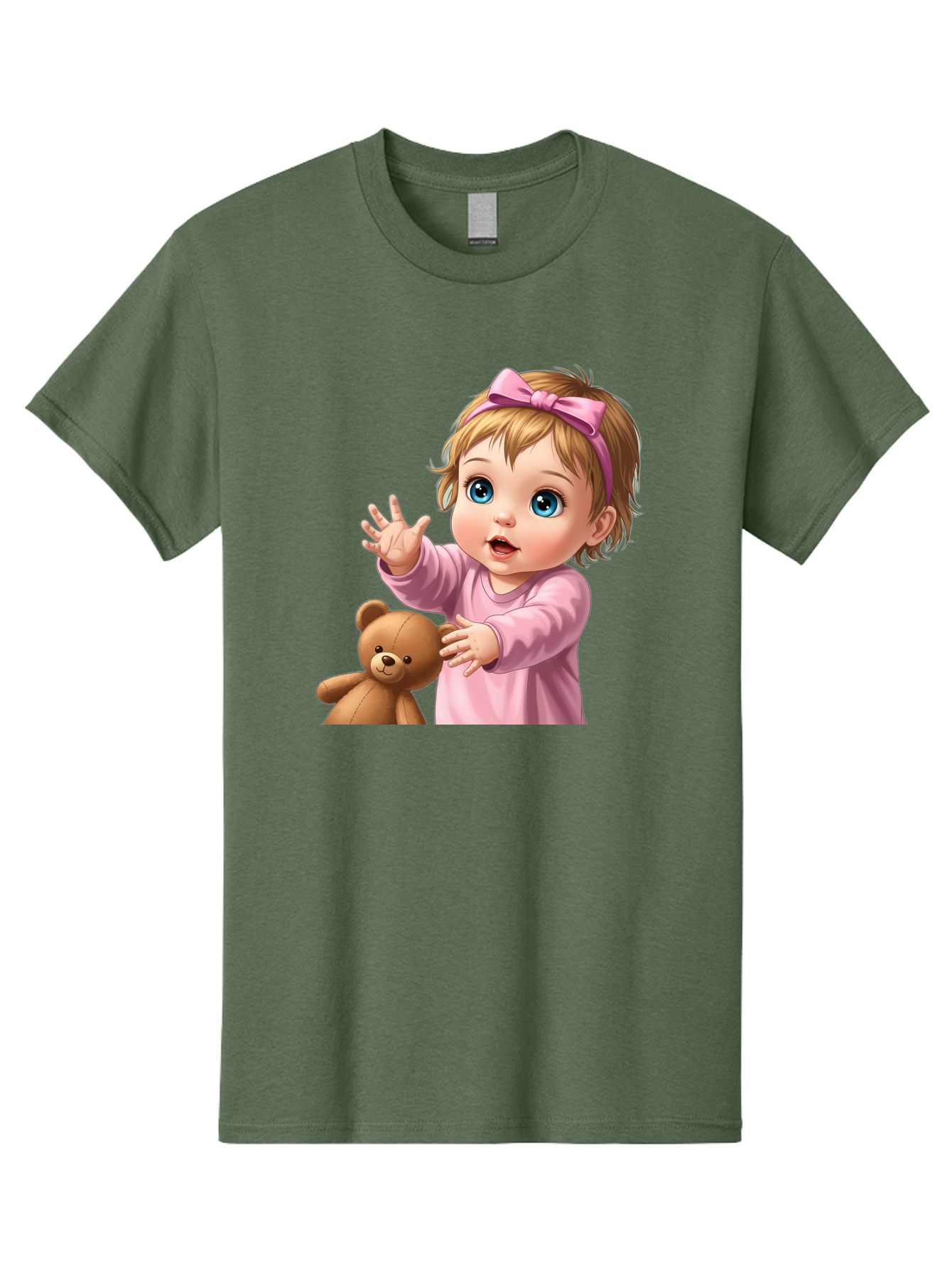 Baby-Girl-With-Teddy-3 Men'S Graphic Tee, 100% Cotton, Comfortable Casual Summer Wear, Machine Washable, Vintage Camera, Old Camera, Antique Camera, Black Camera, Classic Photography, Photography Equipment, Nostalgic Device, Film Camera, Bak010