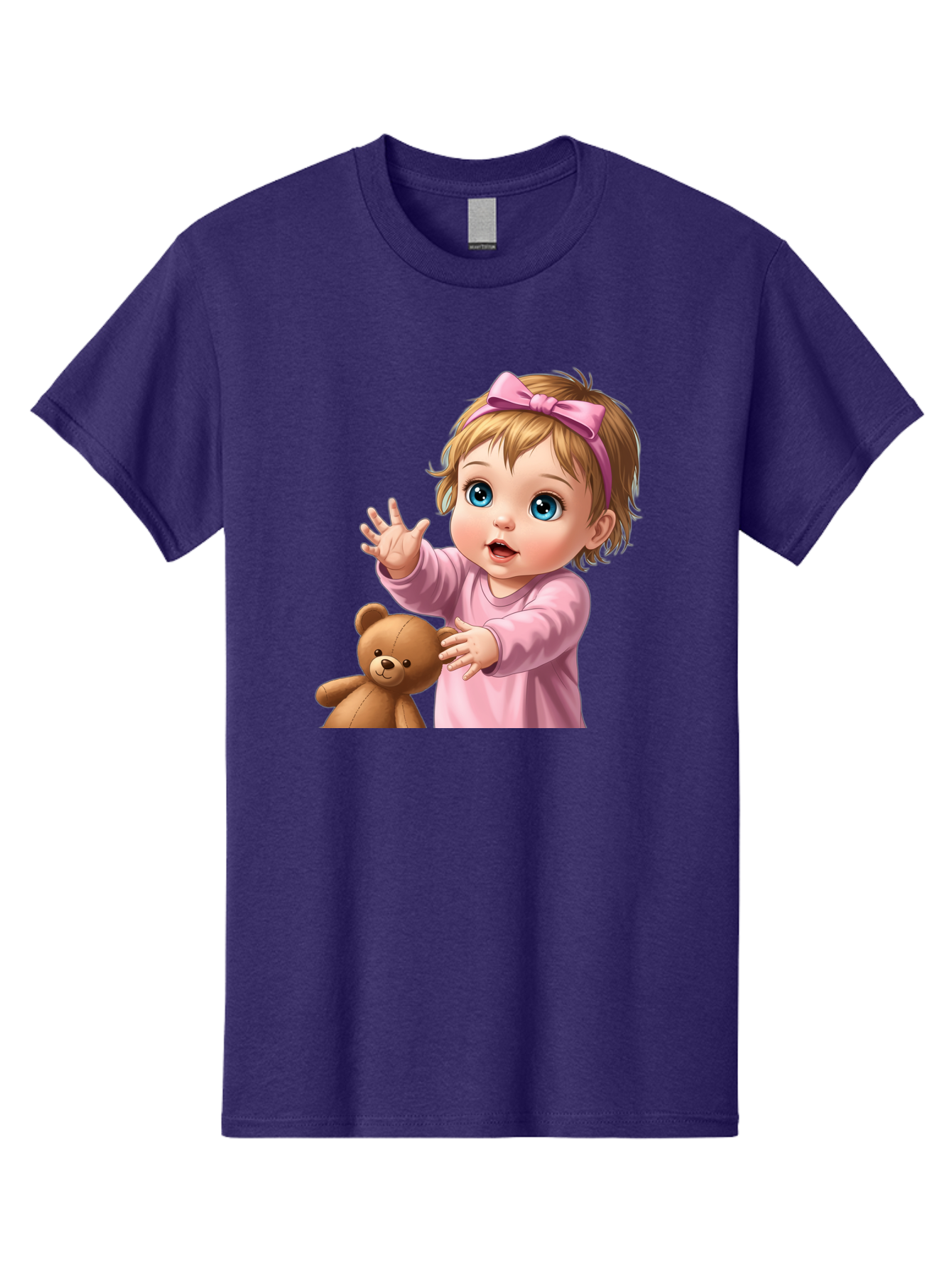 Baby-Girl-With-Teddy-3 Men'S Graphic Tee, 100% Cotton, Comfortable Casual Summer Wear, Machine Washable, Vintage Camera, Old Camera, Antique Camera, Black Camera, Classic Photography, Photography Equipment, Nostalgic Device, Film Camera, Bak010