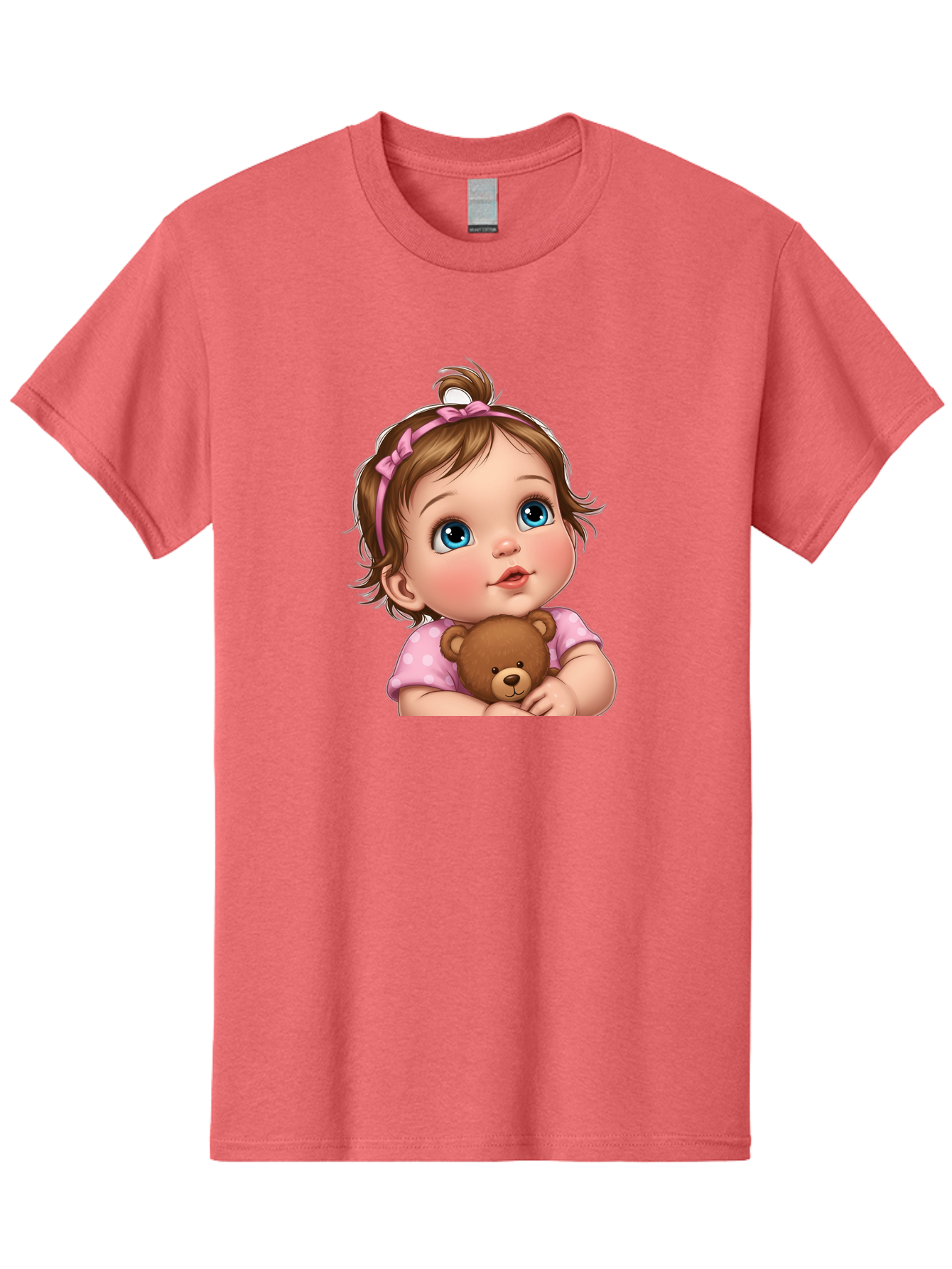 Baby-Girl-With-Teddy-Bear-2 Men'S Graphic Tee, 100% Cotton, Comfortable Casual Summer Wear, Machine Washable, Vintage Camera, Old Camera, Antique Camera, Black Camera, Classic Photography, Photography Equipment, Nostalgic Device, Film Camera, Bak012