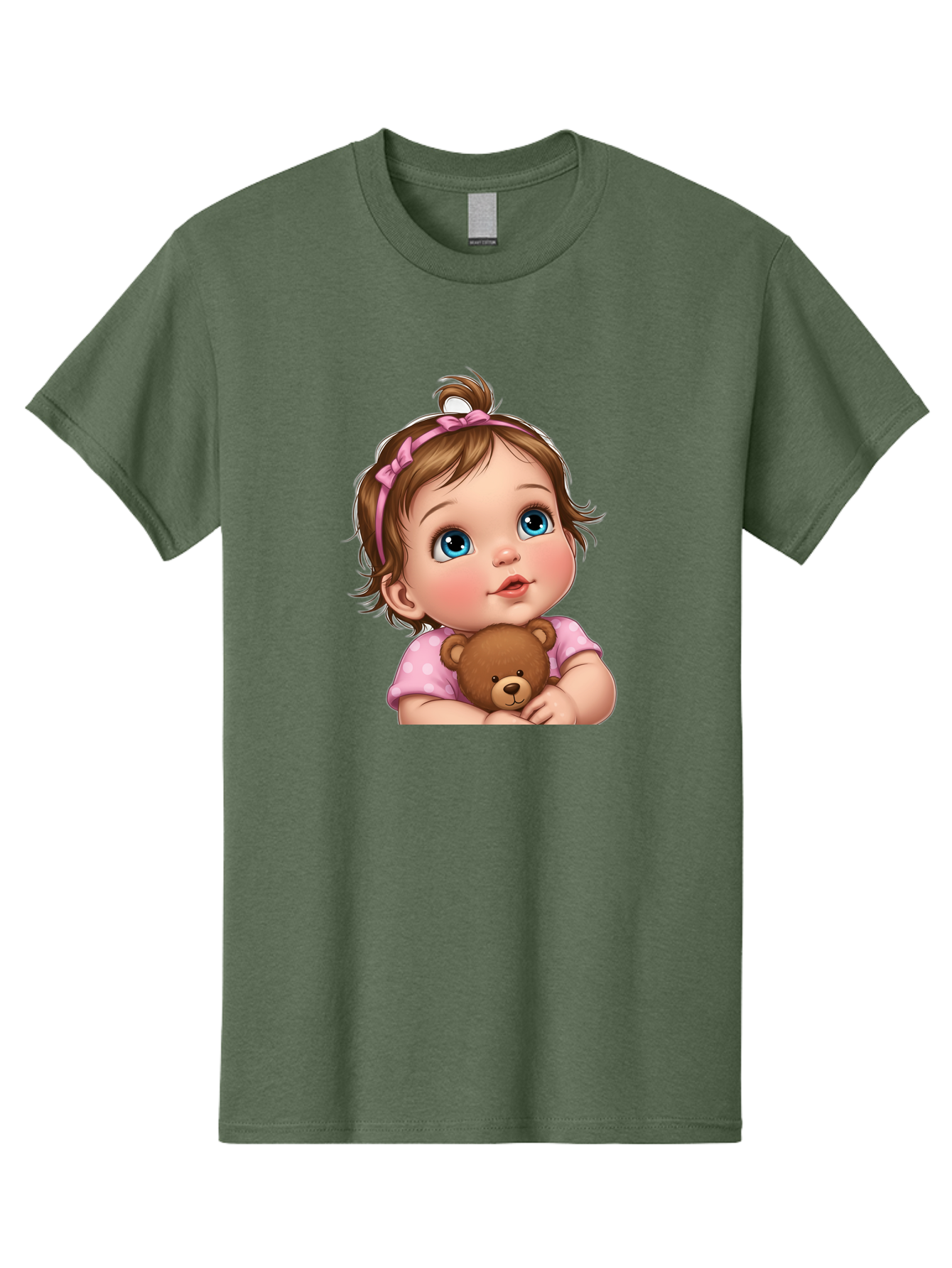 Baby-Girl-With-Teddy-Bear-2 Men'S Graphic Tee, 100% Cotton, Comfortable Casual Summer Wear, Machine Washable, Vintage Camera, Old Camera, Antique Camera, Black Camera, Classic Photography, Photography Equipment, Nostalgic Device, Film Camera, Bak012