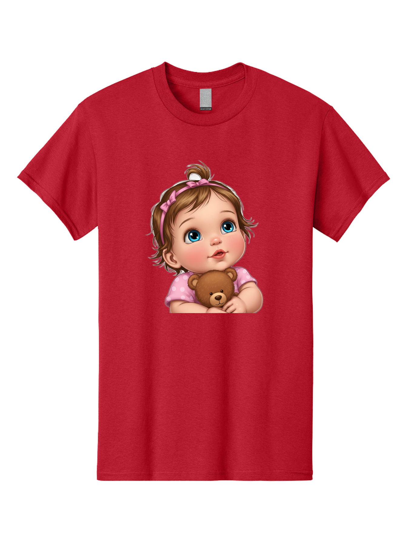 Baby-Girl-With-Teddy-Bear-2 Men'S Graphic Tee, 100% Cotton, Comfortable Casual Summer Wear, Machine Washable, Vintage Camera, Old Camera, Antique Camera, Black Camera, Classic Photography, Photography Equipment, Nostalgic Device, Film Camera, Bak012