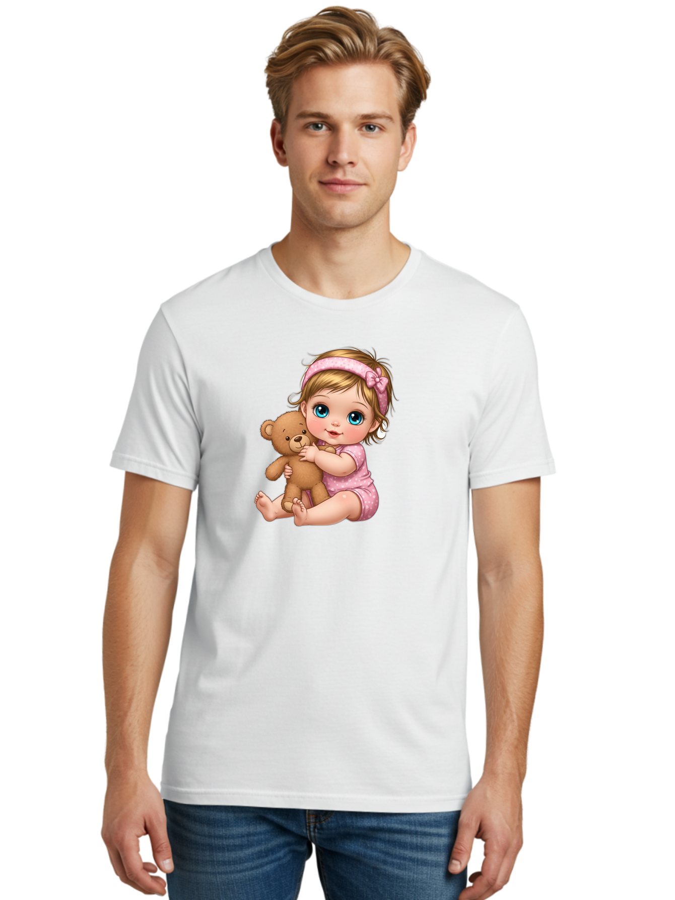 Baby-Girl-With-Teddy-Bear Men'S Graphic Tee, 100% Cotton, Comfortable Casual Summer Wear, Machine Washable, Vintage Camera, Old Camera, Antique Camera, Black Camera, Classic Photography, Photography Equipment, Nostalgic Device, Film Camera, Bak013