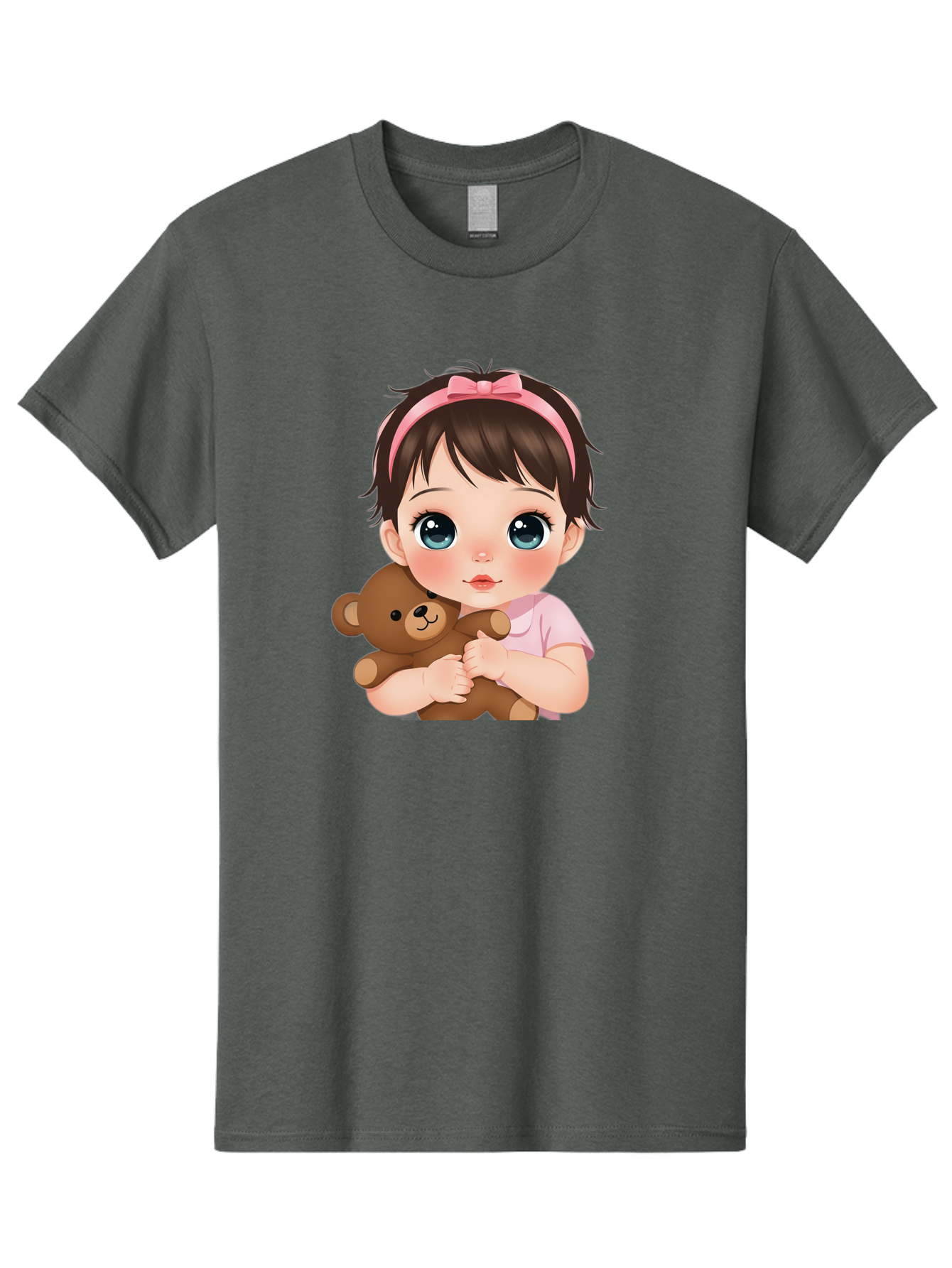 Baby-Girl-With-Teddy Men'S Graphic Tee, 100% Cotton, Comfortable Casual Summer Wear, Machine Washable, Vintage Camera, Old Camera, Antique Camera, Black Camera, Classic Photography, Photography Equipment, Nostalgic Device, Film Camera, Bak014