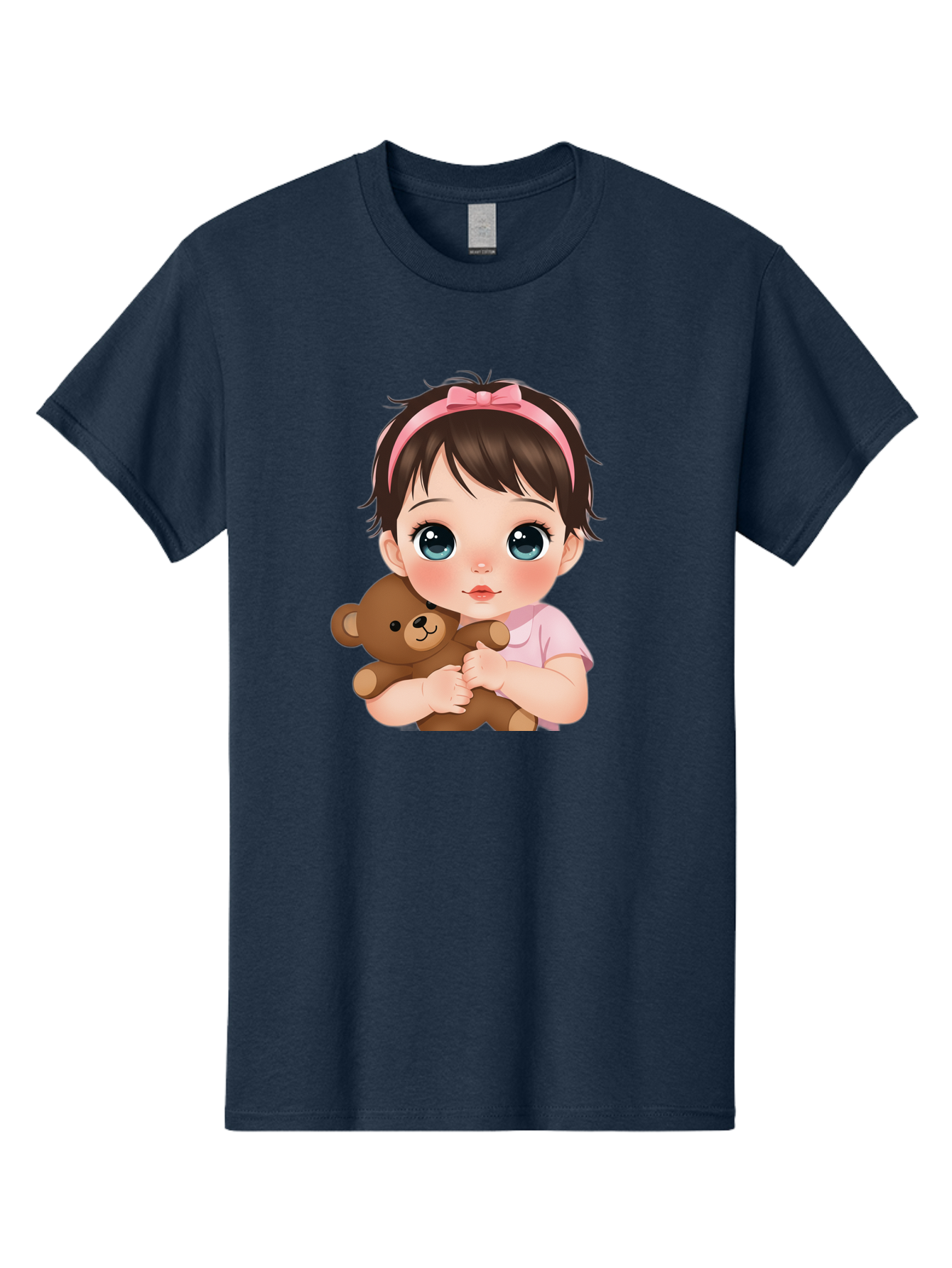Baby-Girl-With-Teddy Men'S Graphic Tee, 100% Cotton, Comfortable Casual Summer Wear, Machine Washable, Vintage Camera, Old Camera, Antique Camera, Black Camera, Classic Photography, Photography Equipment, Nostalgic Device, Film Camera, Bak014