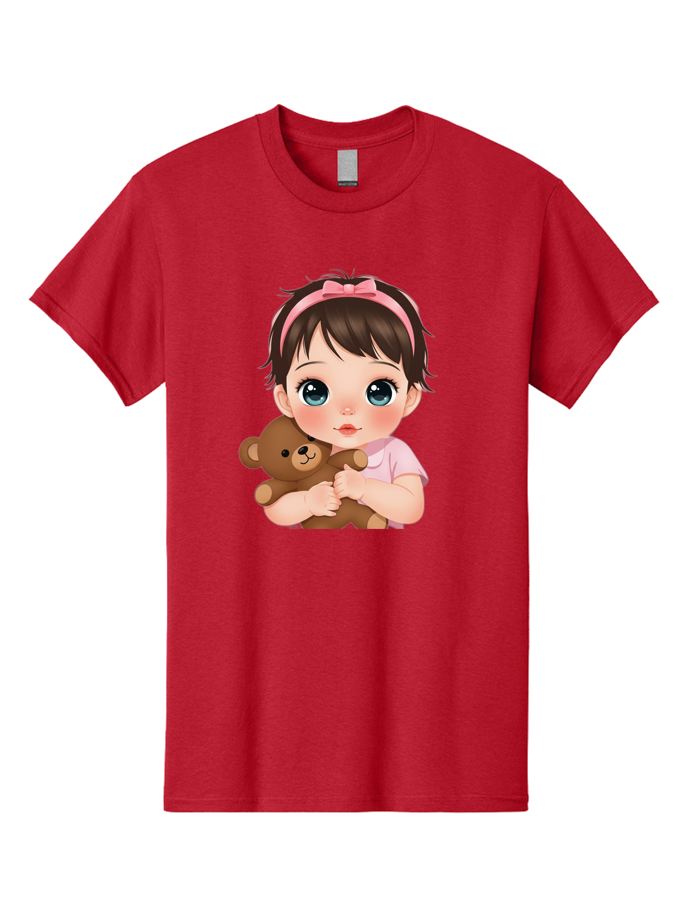 Baby-Girl-With-Teddy Men'S Graphic Tee, 100% Cotton, Comfortable Casual Summer Wear, Machine Washable, Vintage Camera, Old Camera, Antique Camera, Black Camera, Classic Photography, Photography Equipment, Nostalgic Device, Film Camera, Bak014