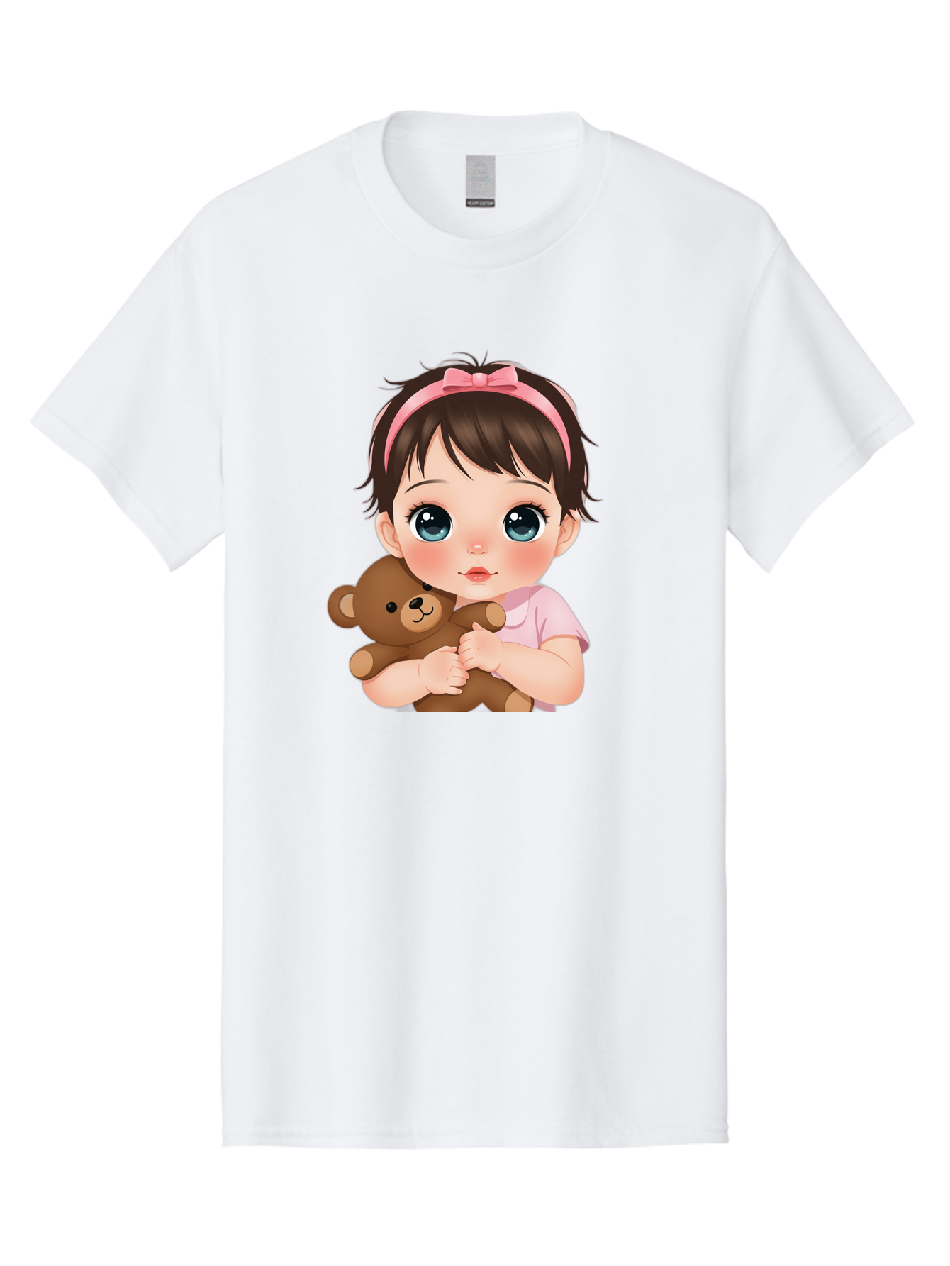 Baby-Girl-With-Teddy Men'S Graphic Tee, 100% Cotton, Comfortable Casual Summer Wear, Machine Washable, Vintage Camera, Old Camera, Antique Camera, Black Camera, Classic Photography, Photography Equipment, Nostalgic Device, Film Camera, Bak014