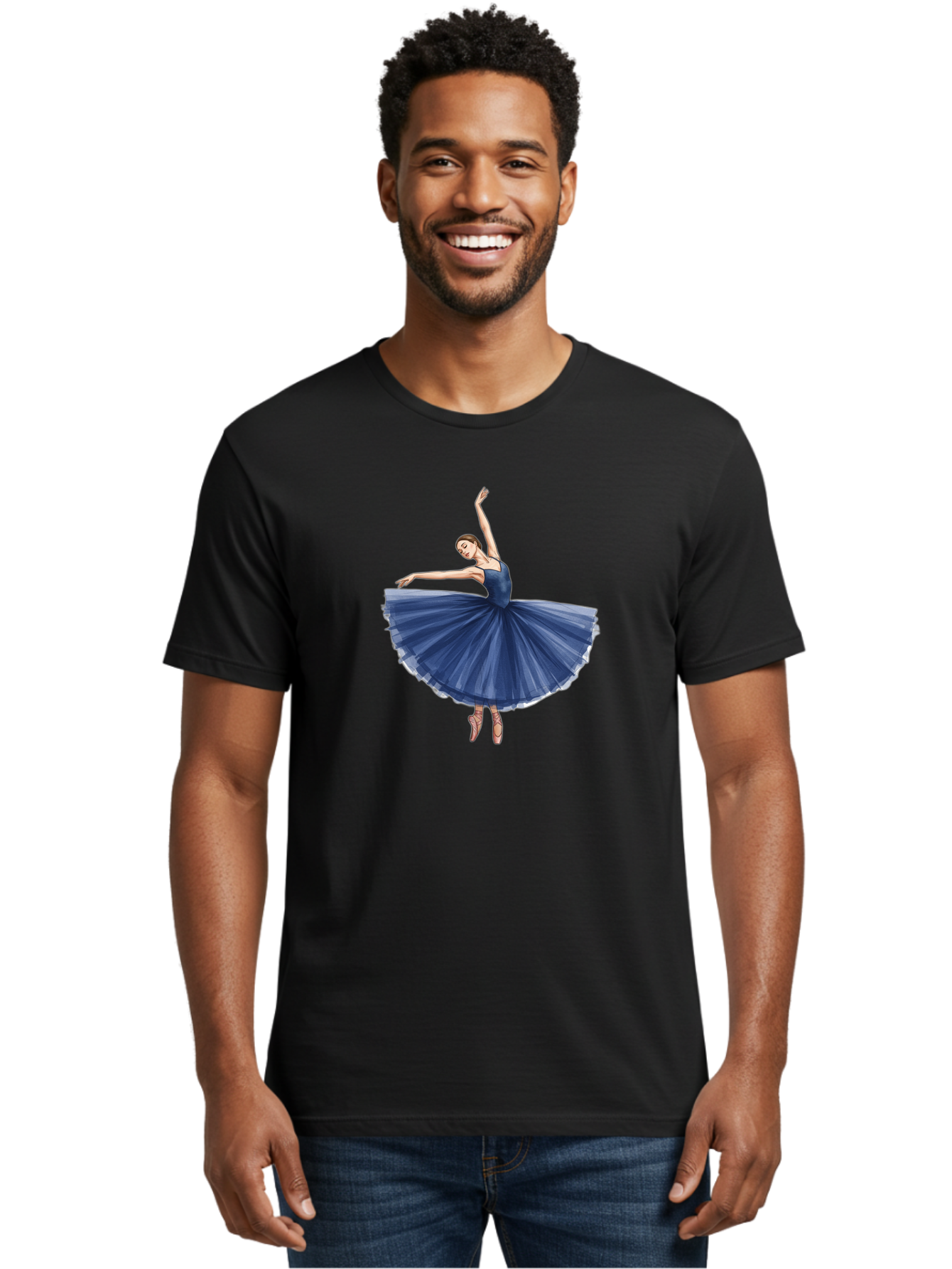 Ballerina-In-Blue-Tutu Men'S Graphic Tee, 100% Cotton, Comfortable Casual Summer Wear, Machine Washable, Vintage Camera, Old Camera, Antique Camera, Black Camera, Classic Photography, Photography Equipment, Nostalgic Device, Film Camera, Bak020