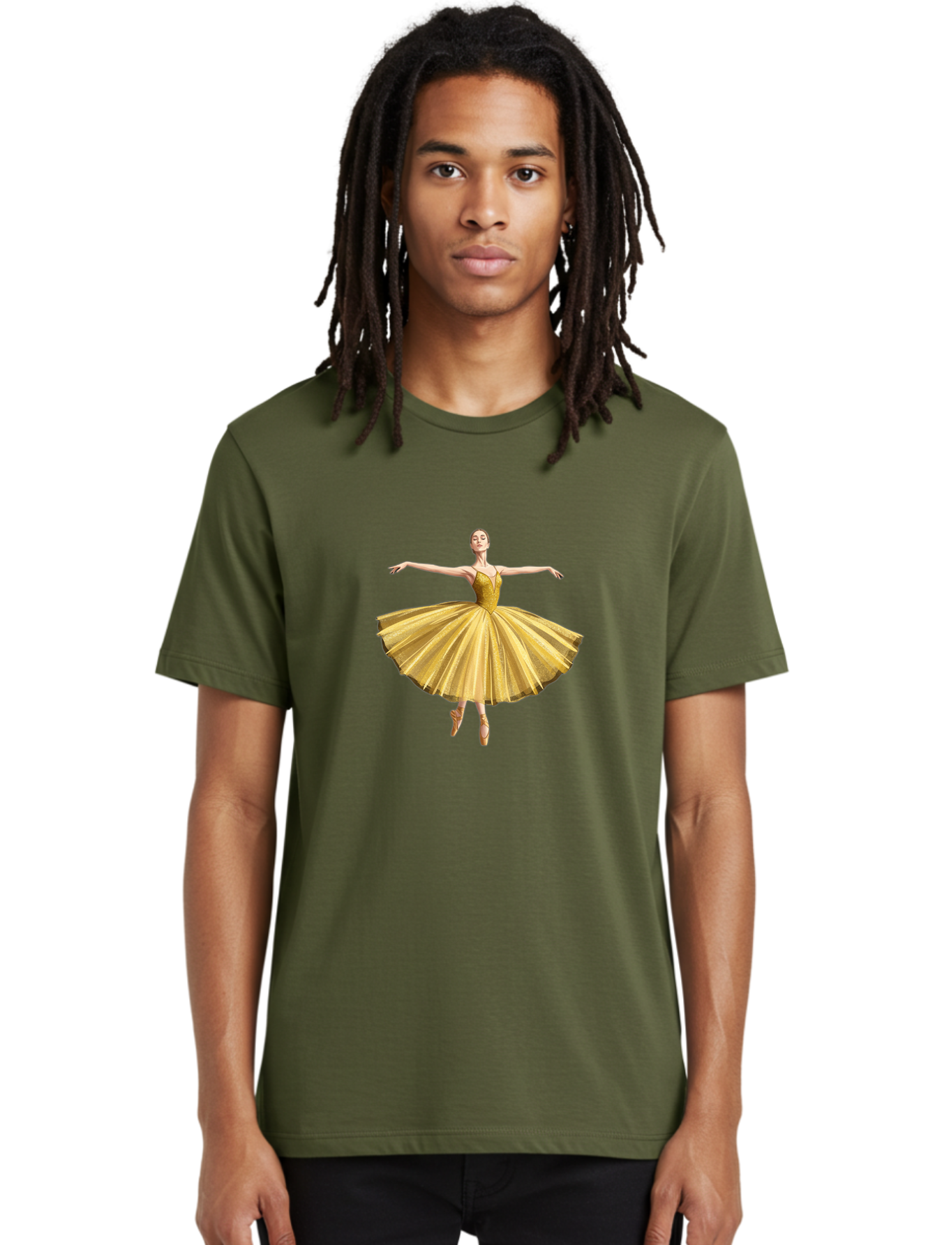 Ballerina-In-Gold-Tutu Men'S Graphic Tee, 100% Cotton, Comfortable Casual Summer Wear, Machine Washable, Vintage Camera, Old Camera, Antique Camera, Black Camera, Classic Photography, Photography Equipment, Nostalgic Device, Film Camera, Bak021